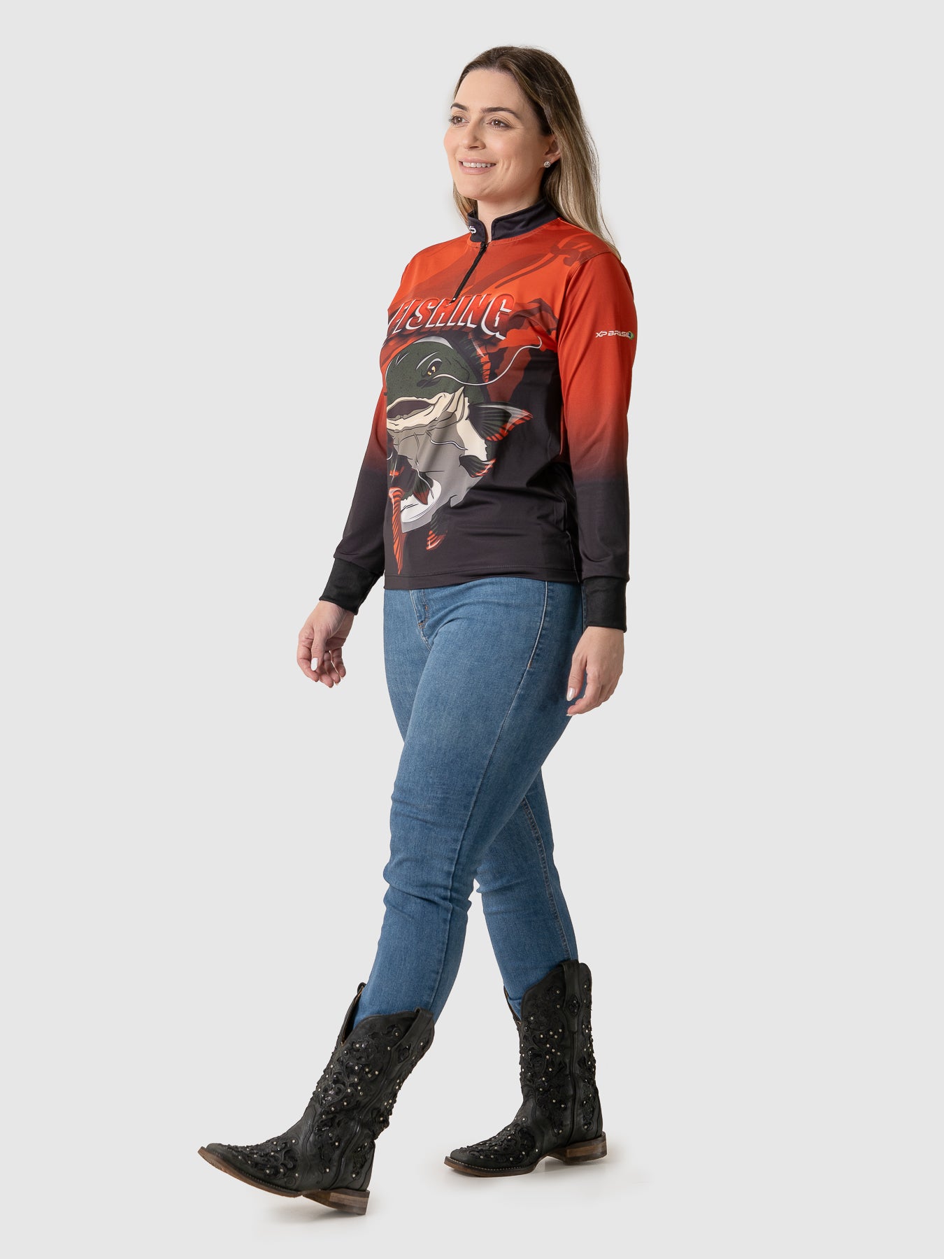 Camiseta Feminina Manga Longa XP BRASIL - PESCA 002