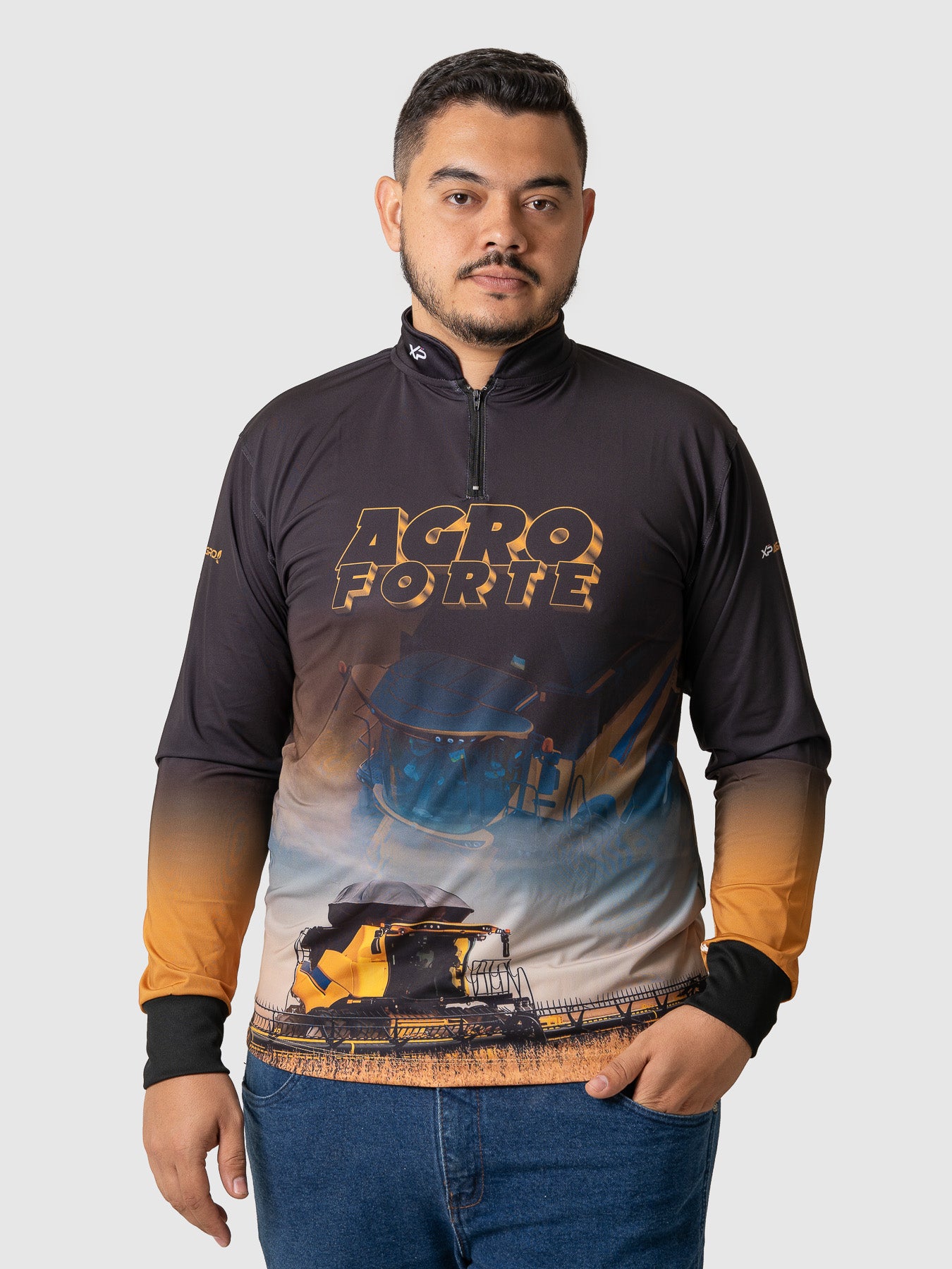 Camiseta Masculina Manga Longa XP BRASIL - AGRO 008