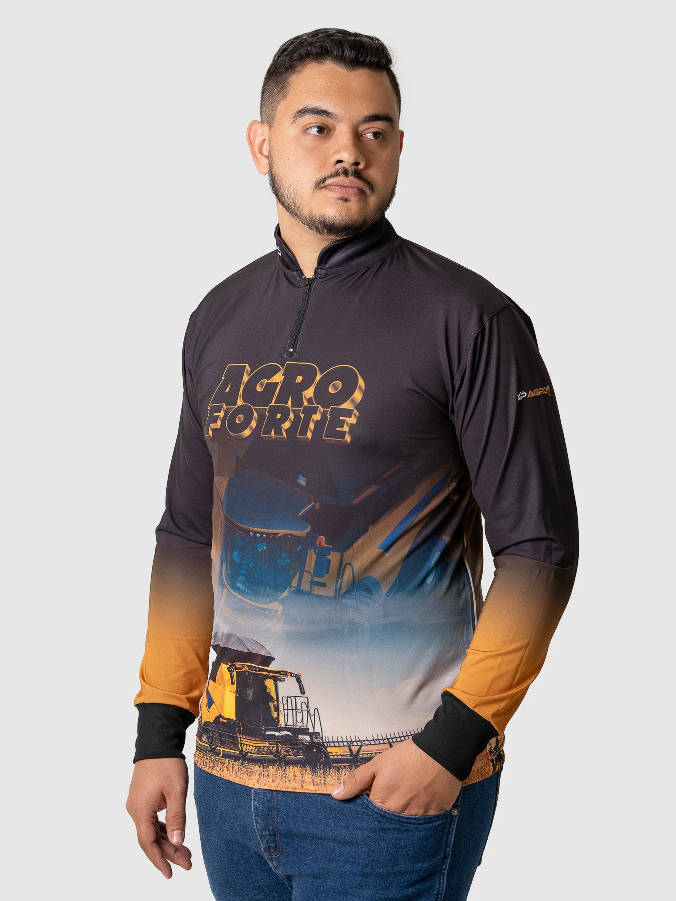 Camiseta Masculina Manga Longa XP BRASIL - AGRO 008