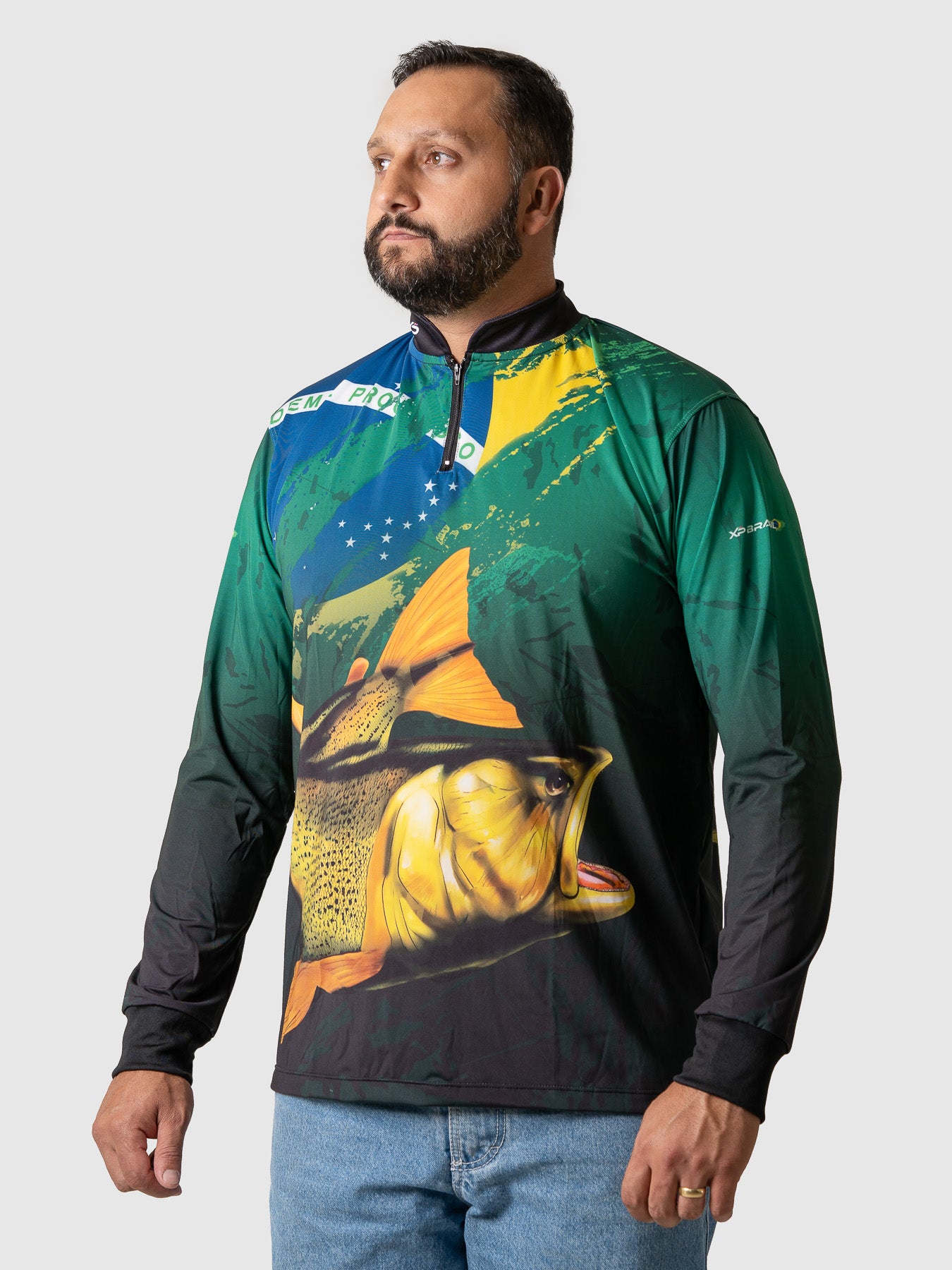Camiseta Masculina Manga Longa XP BRASIL - PESCA 003
