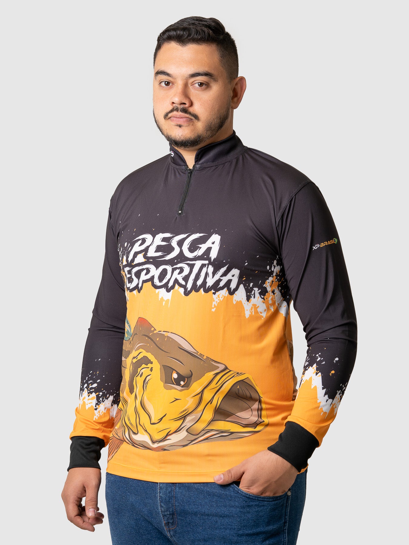 Camiseta Masculina Manga Longa XP BRASIL - PESCA 007