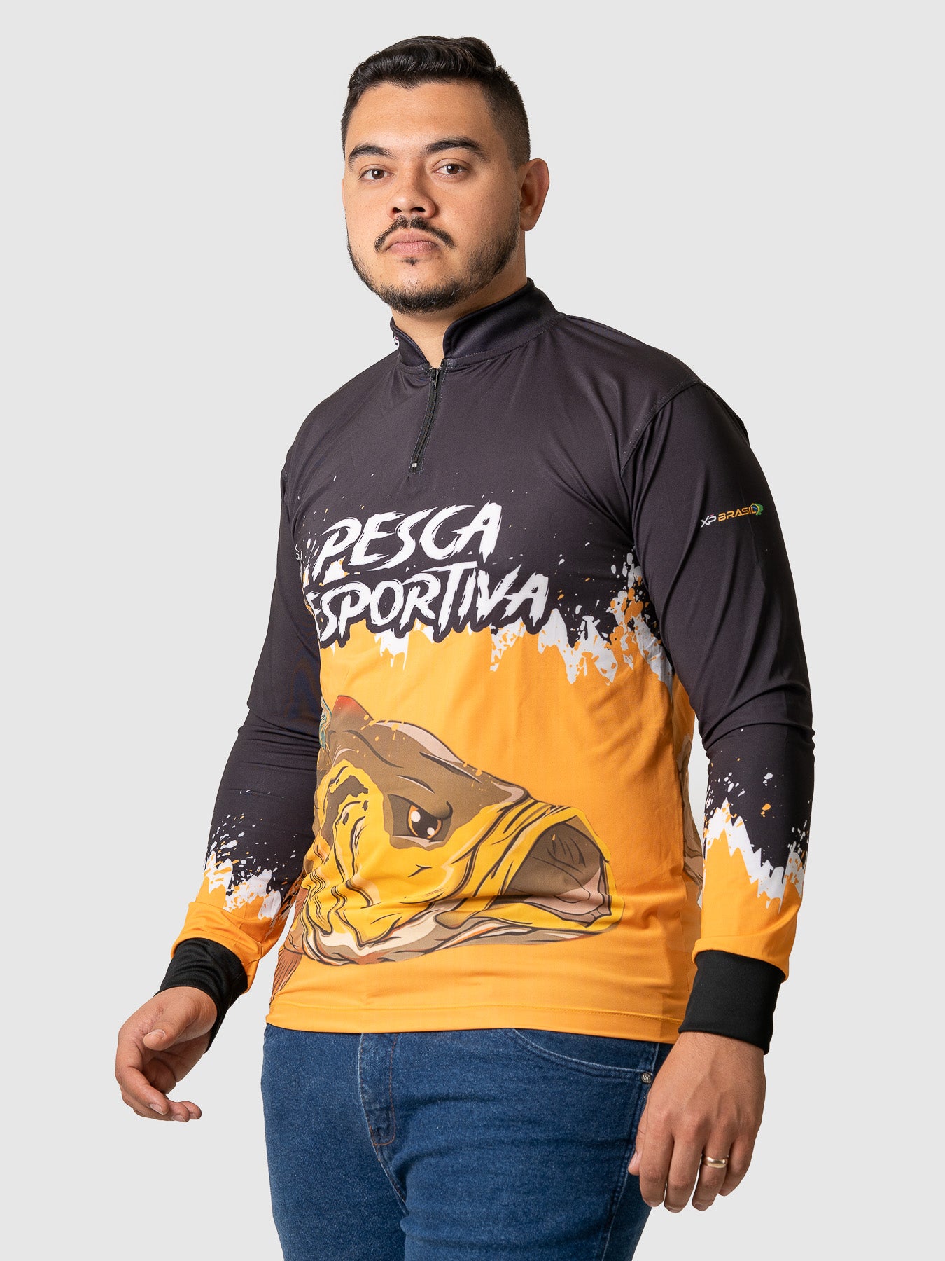 Camiseta Masculina Manga Longa XP BRASIL - PESCA 007