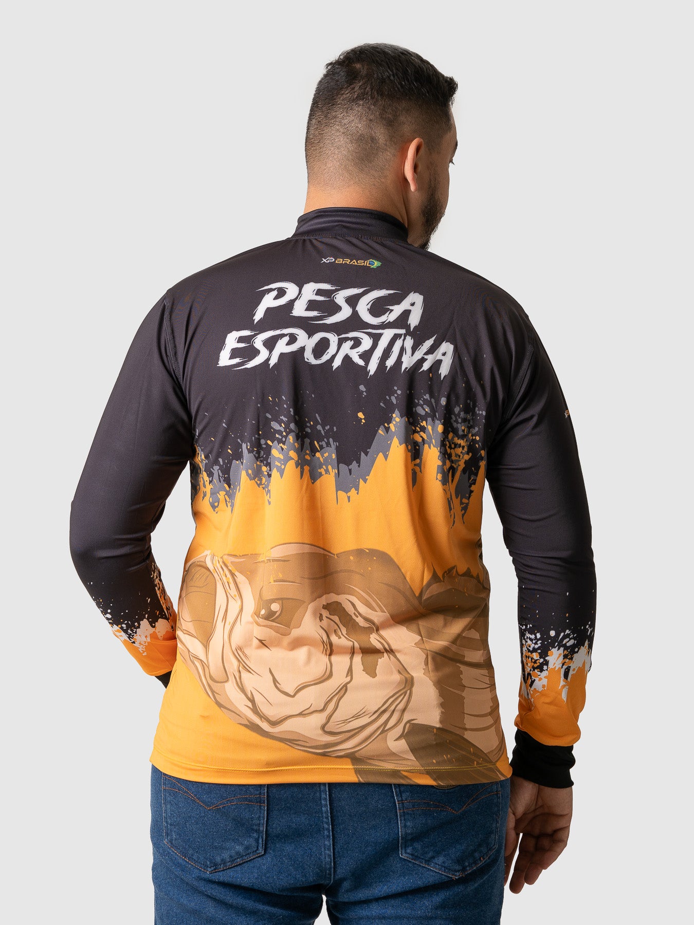 Camiseta Masculina Manga Longa XP BRASIL - PESCA 007