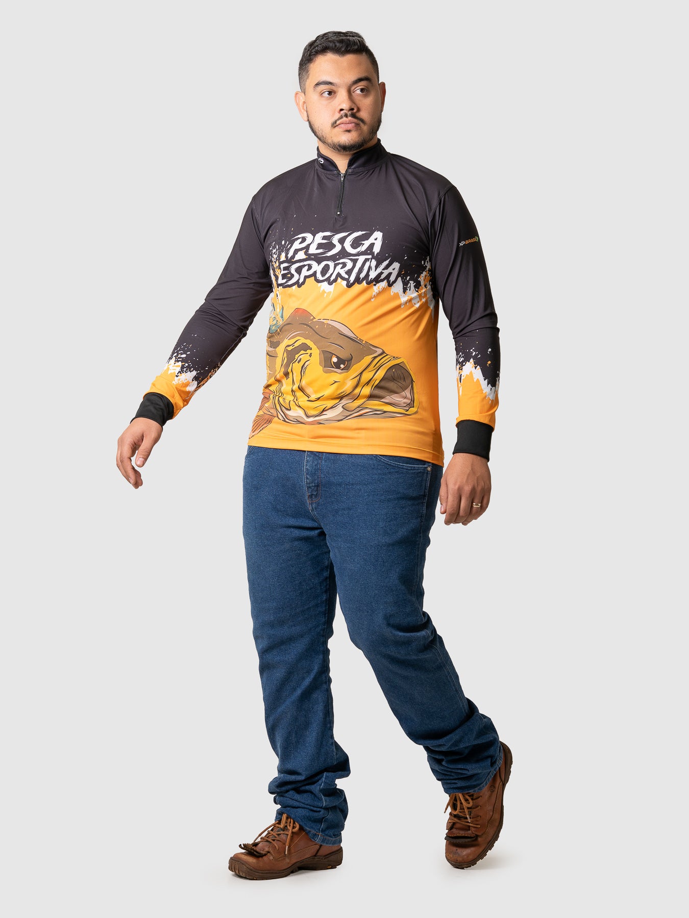 Camiseta Masculina Manga Longa XP BRASIL - PESCA 007