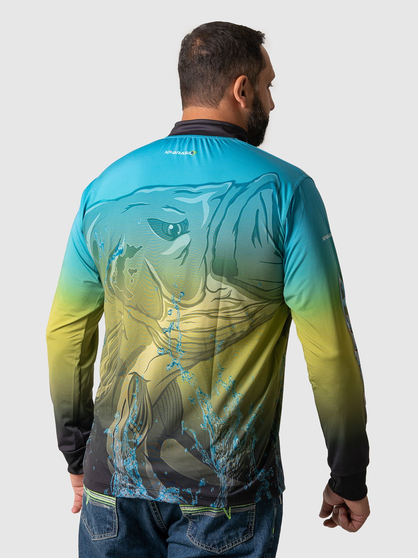 Camiseta Masculina Manga Longa XP BRASIL - PESCA 009