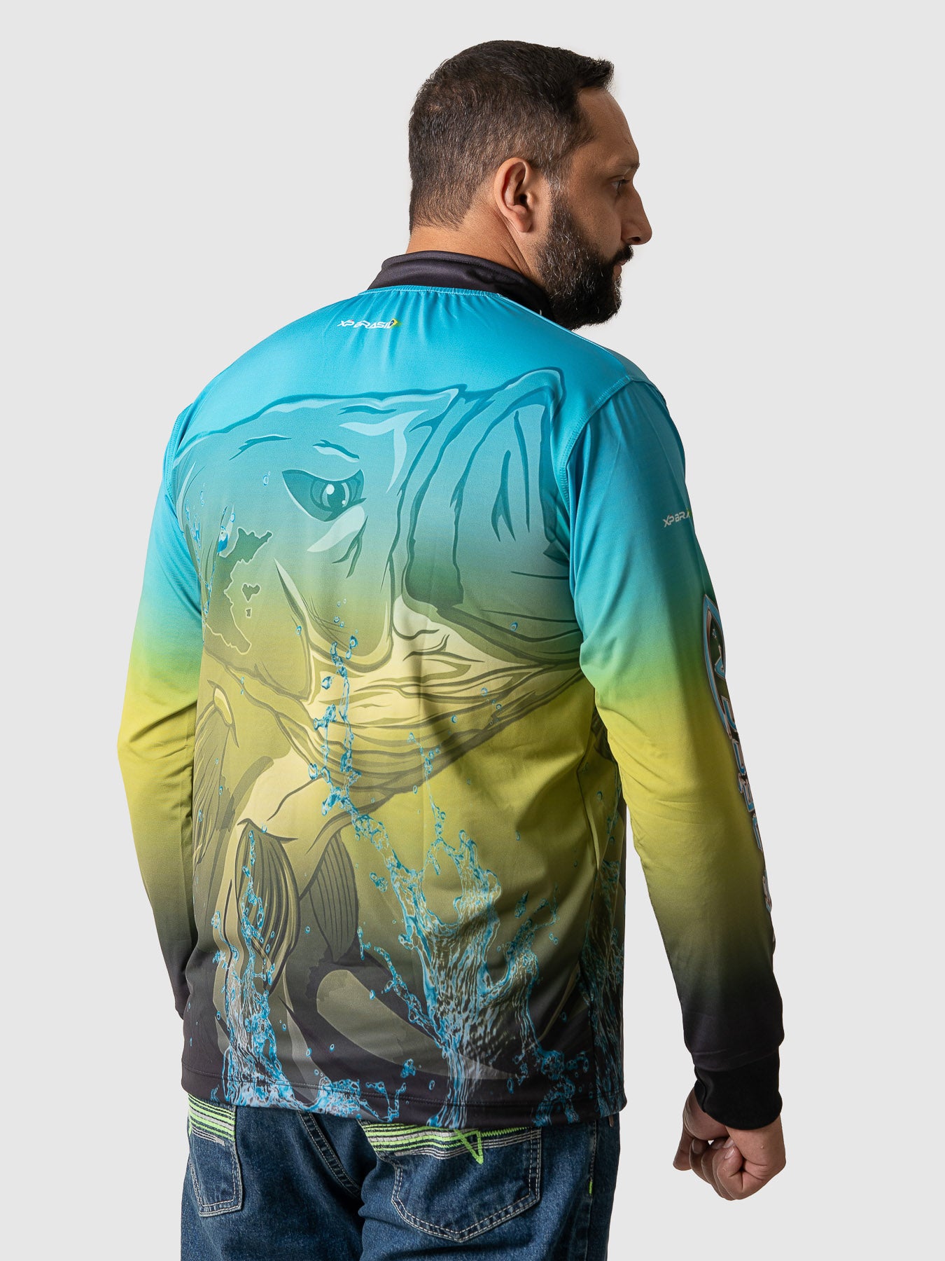 Camiseta Masculina Manga Longa XP BRASIL - PESCA 009