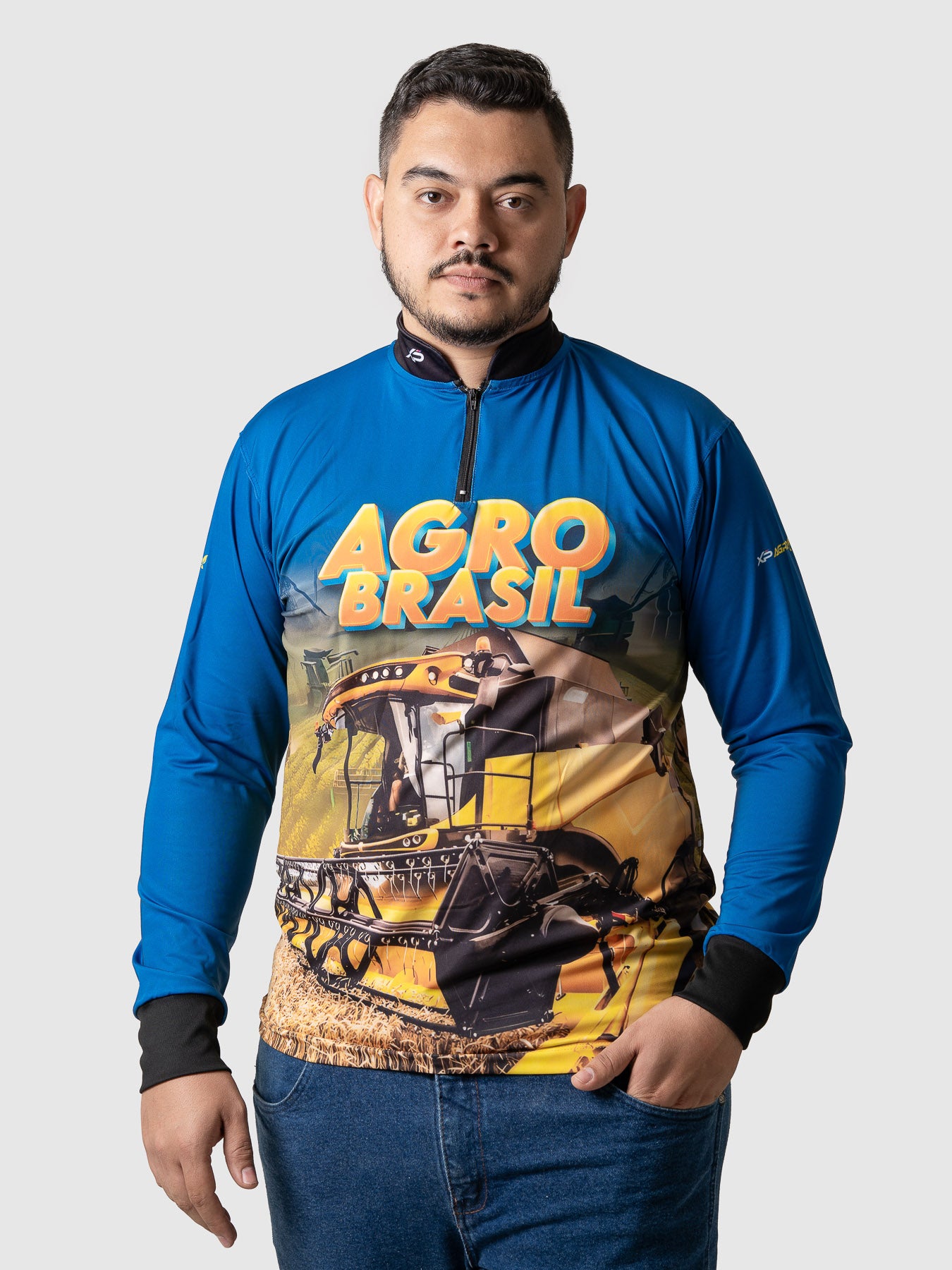 Camiseta Masculina Manga Longa XP BRASIL - AGRO 010