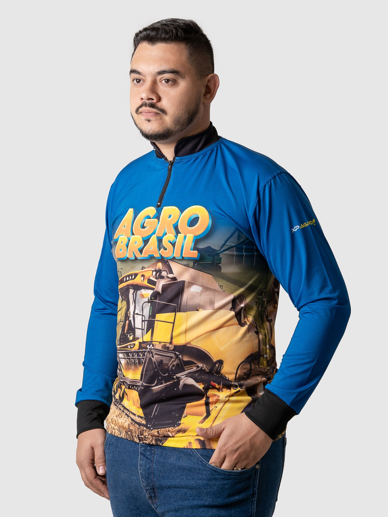 Camiseta Masculina Manga Longa XP BRASIL - AGRO 010