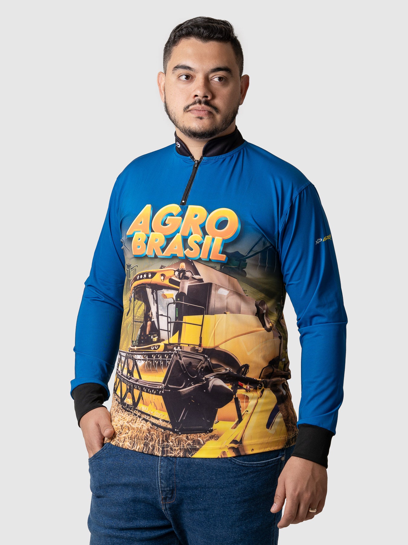 Camiseta Masculina Manga Longa XP BRASIL - AGRO 010
