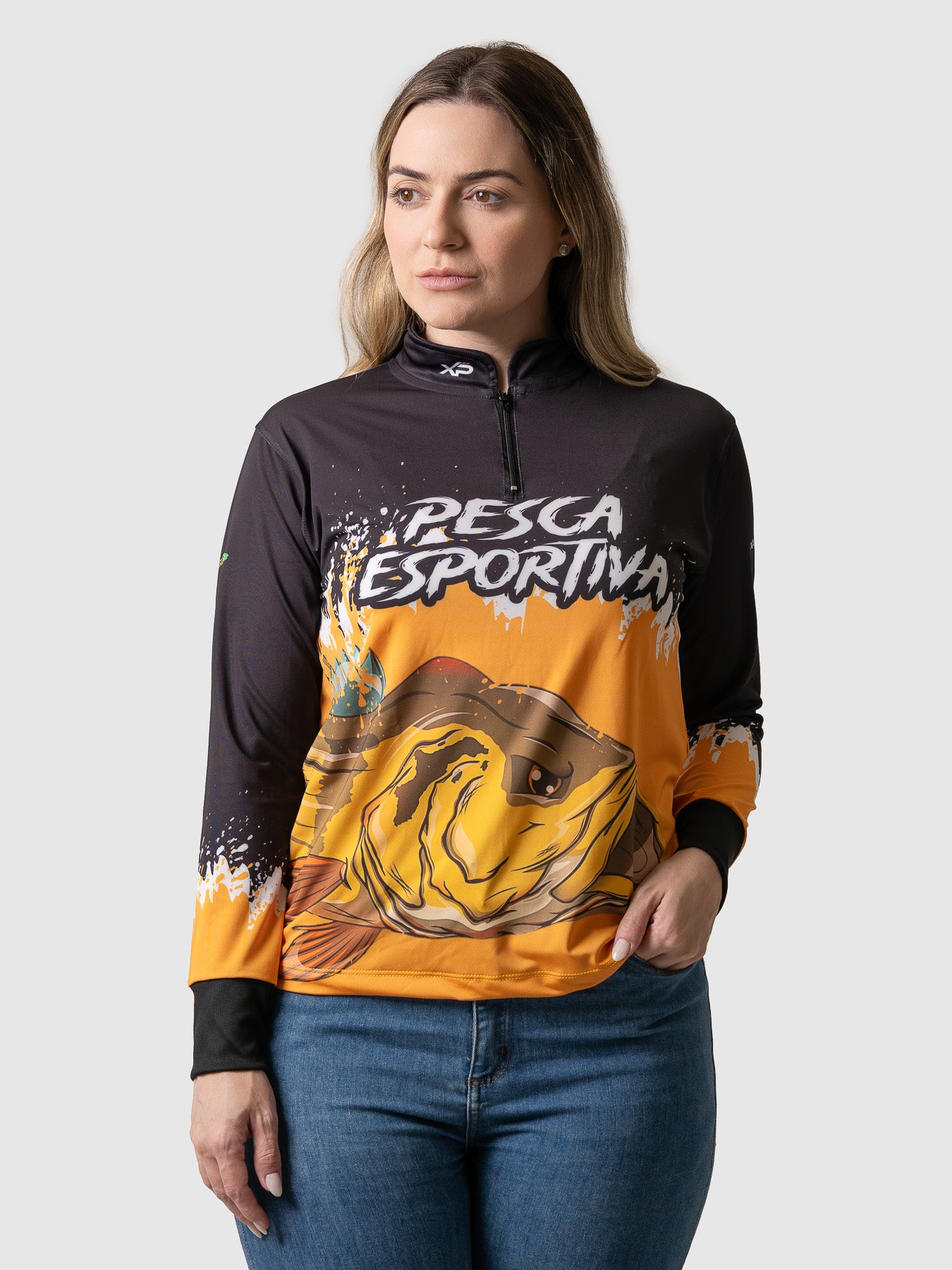 Camiseta Feminina Manga Longa XP BRASIL - PESCA 007
