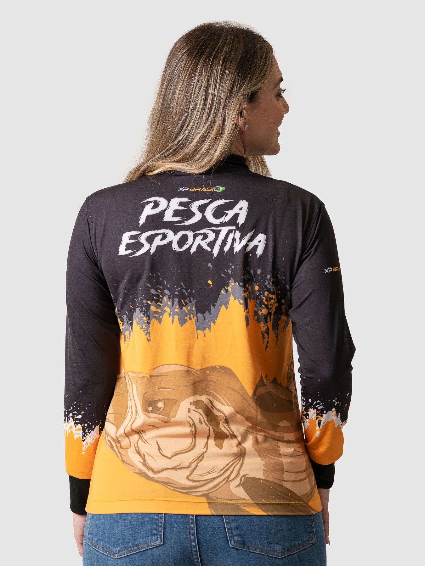 Camiseta Feminina Manga Longa XP BRASIL - PESCA 007
