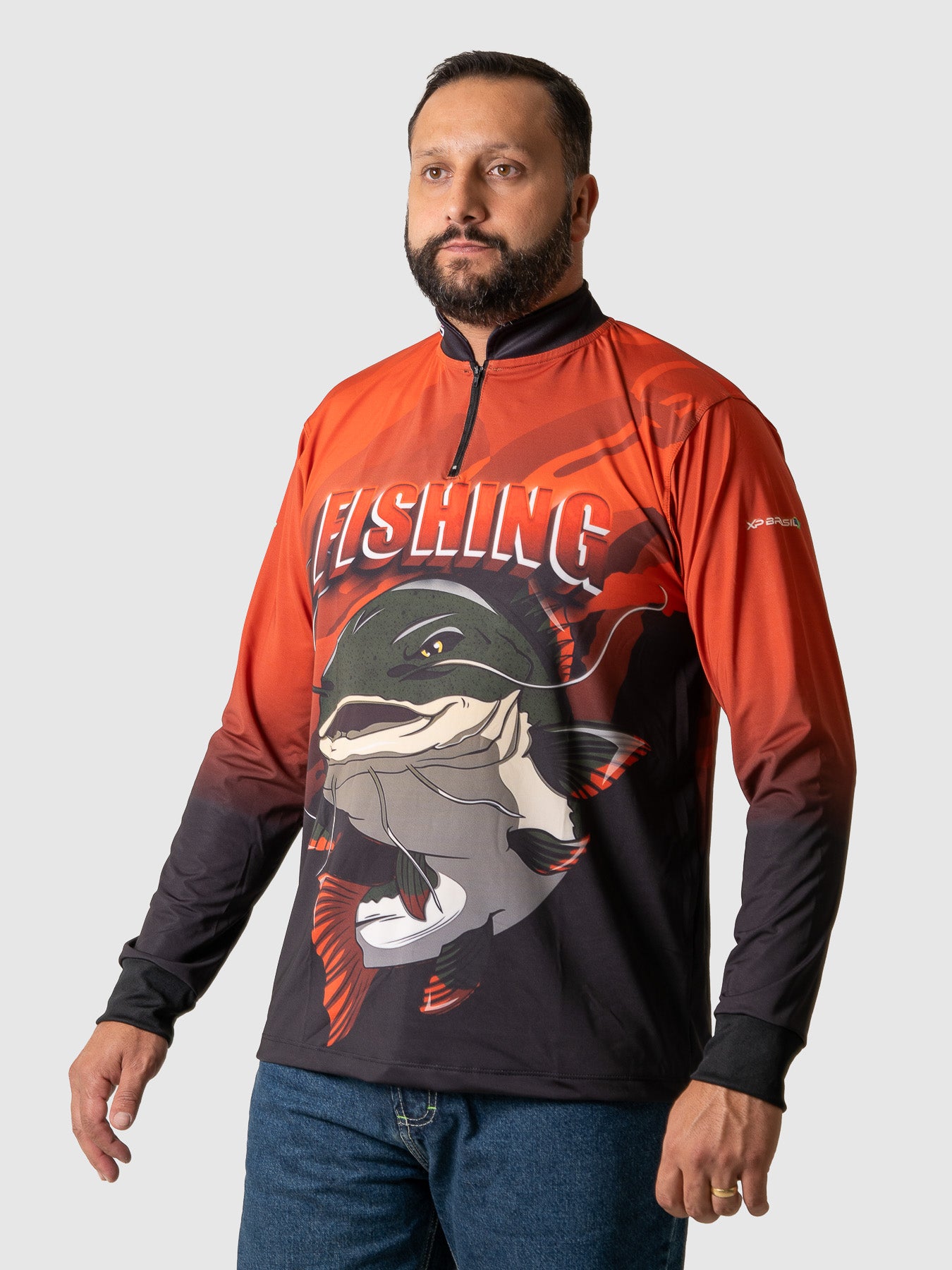 Camiseta Masculina Manga Longa XP BRASIL - PESCA 002