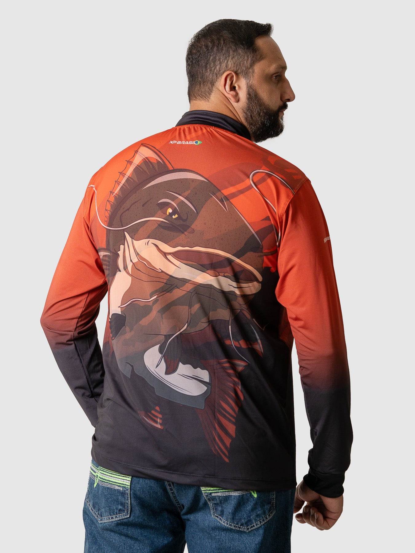 Camiseta Masculina Manga Longa XP BRASIL - PESCA 002