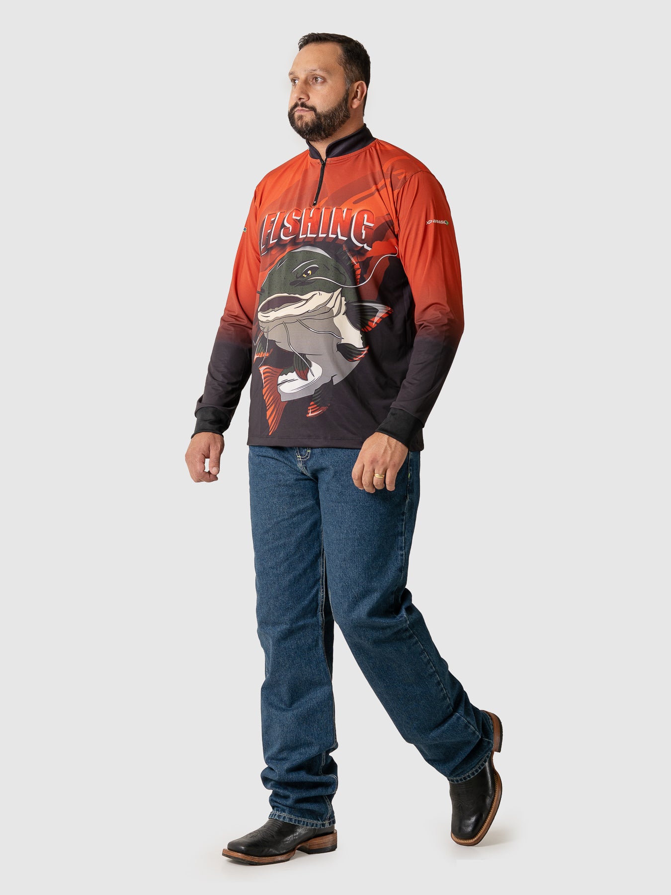 Camiseta Masculina Manga Longa XP BRASIL - PESCA 002