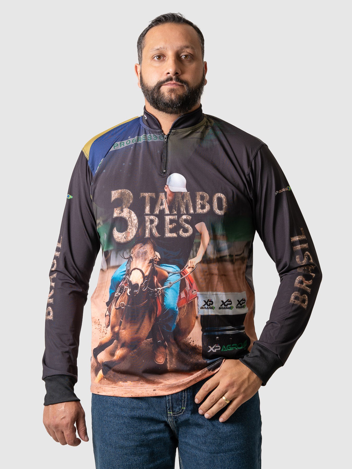 Camiseta Masculina Manga Longa XP BRASIL - AGRO 015