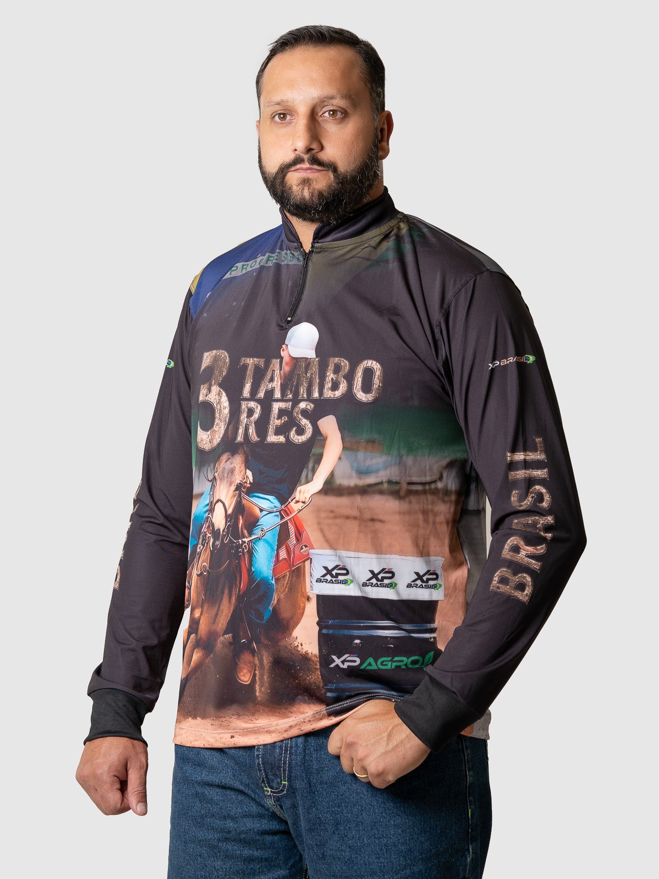 Camiseta Masculina Manga Longa XP BRASIL - AGRO 015