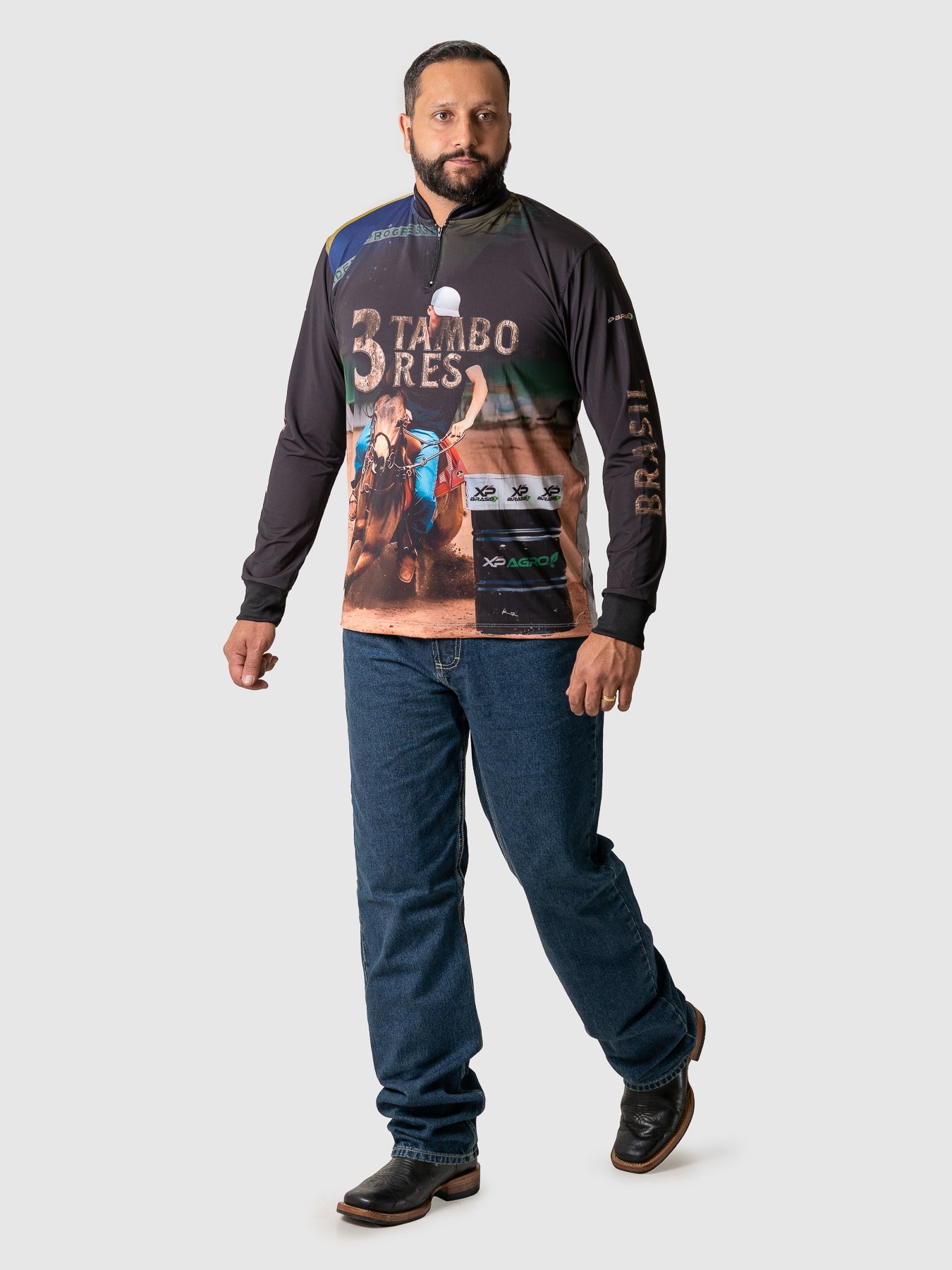 Camiseta Masculina Manga Longa XP BRASIL - AGRO 015