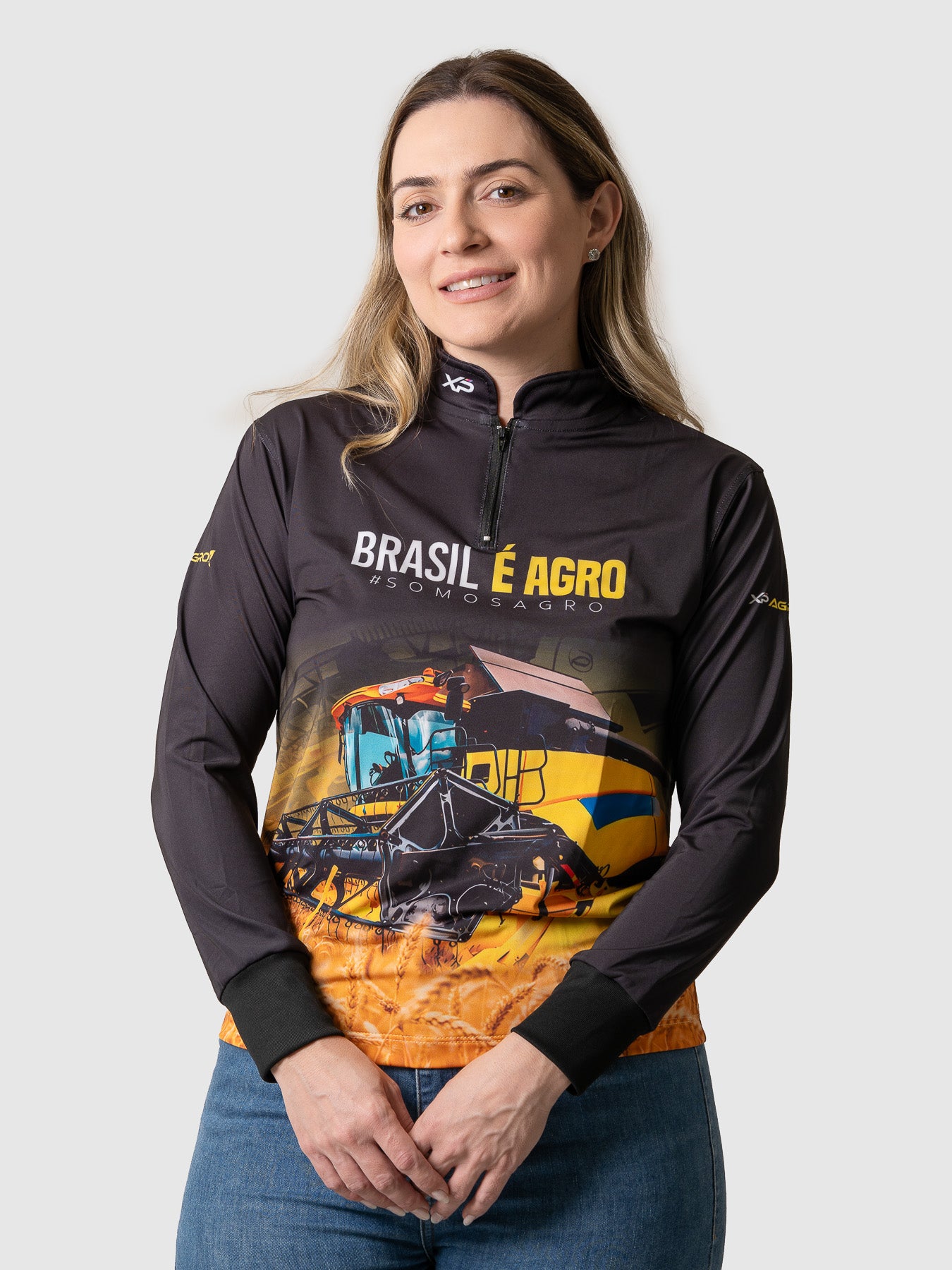 Camiseta Feminina Manga Longa XP BRASIL - AGRO 001
