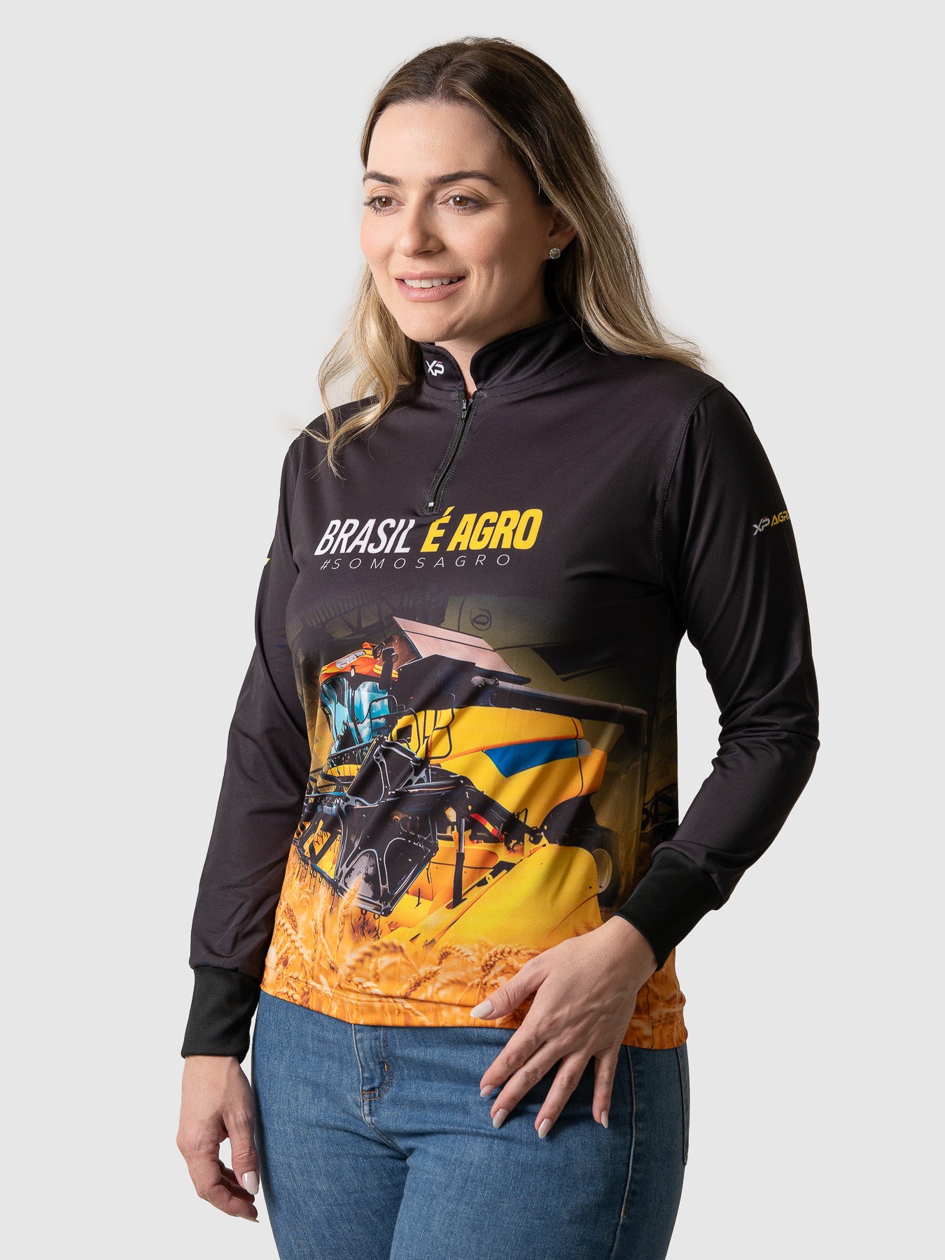 Camiseta Feminina Manga Longa XP BRASIL - AGRO 001