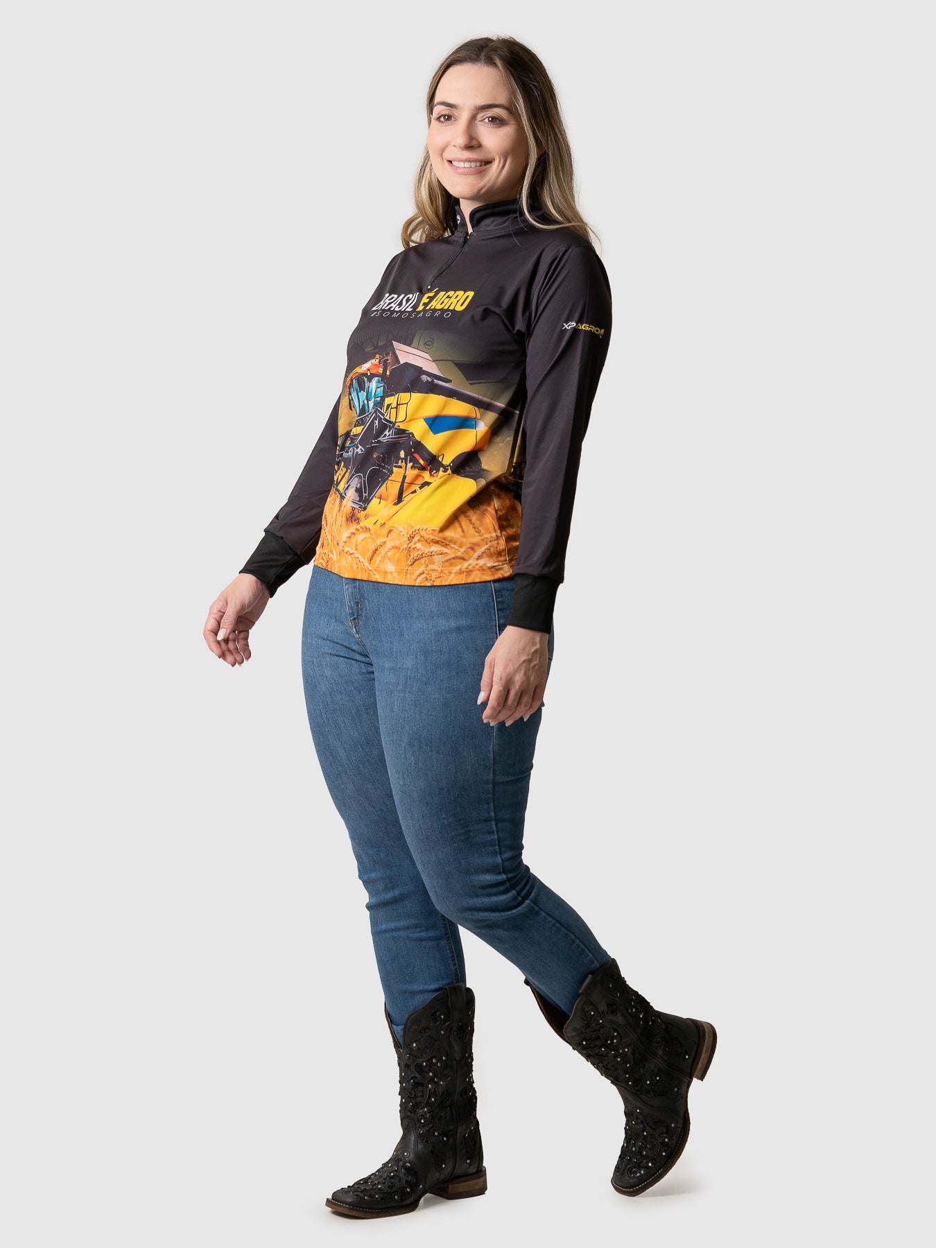 Camiseta Feminina Manga Longa XP BRASIL - AGRO 001