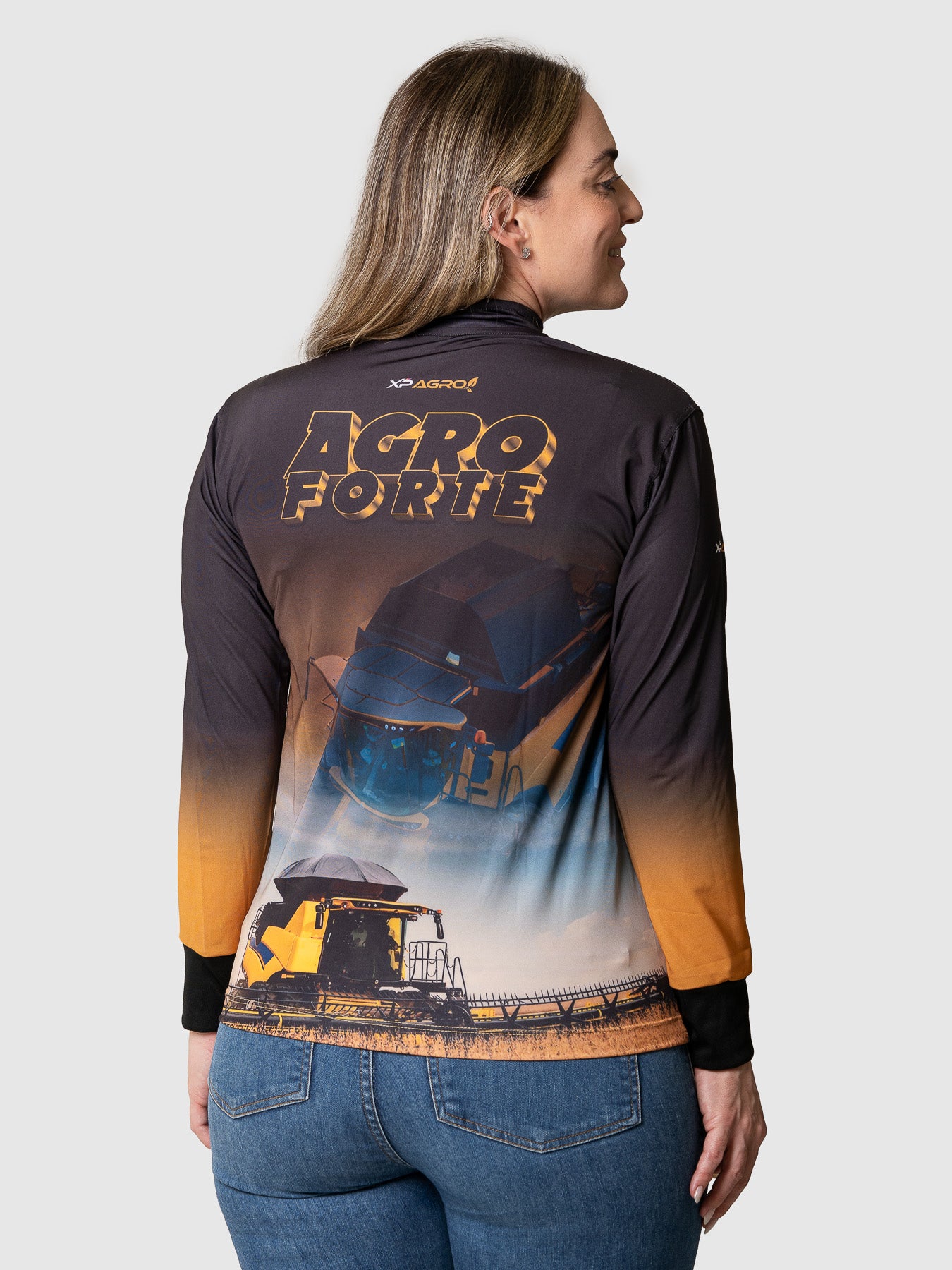 Camisa Agro Feminina XP Brasil Agro Forte com Proteção UV50+