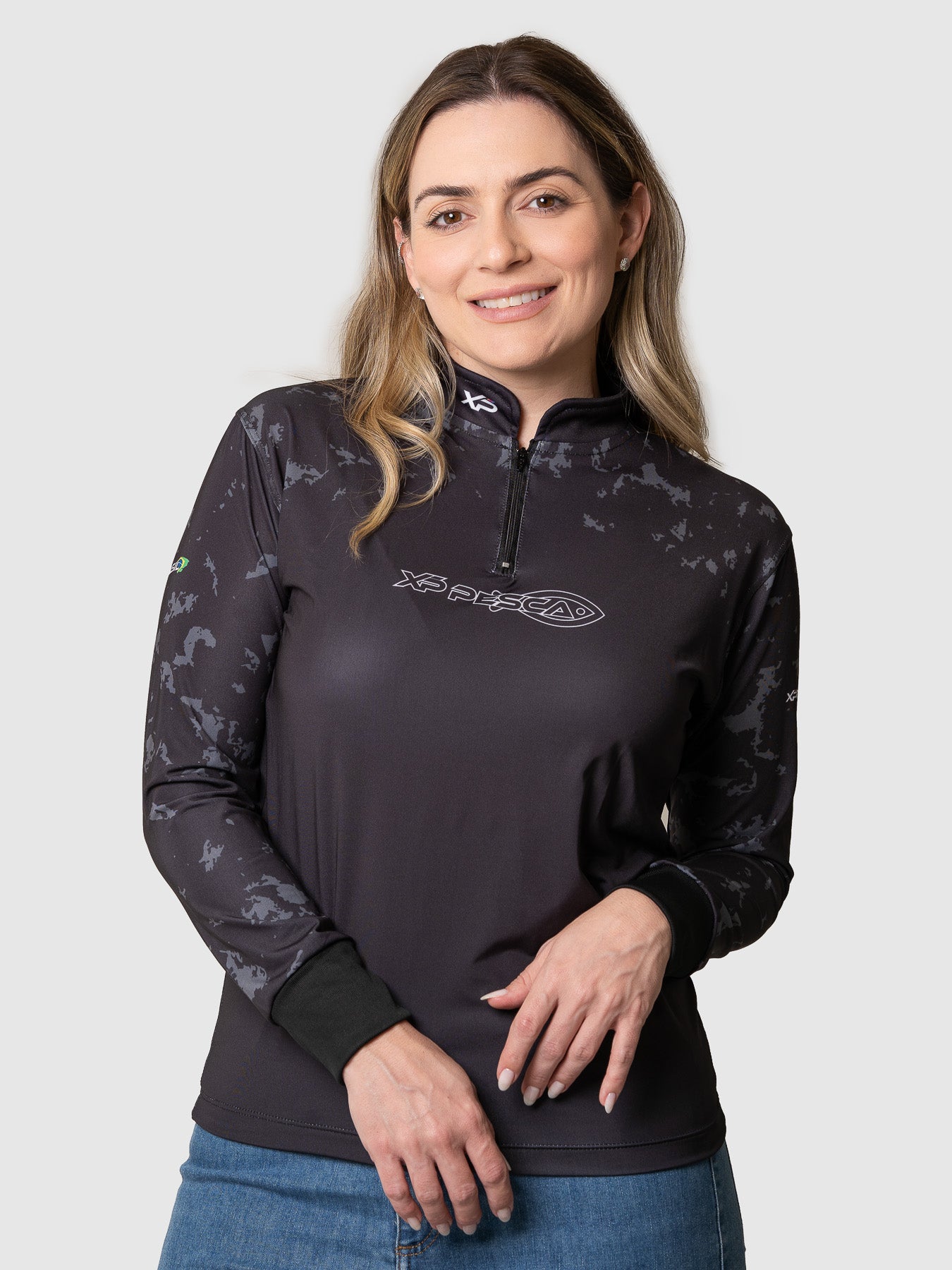 Camiseta Feminina Manga Longa XP BRASIL - PESCA 010
