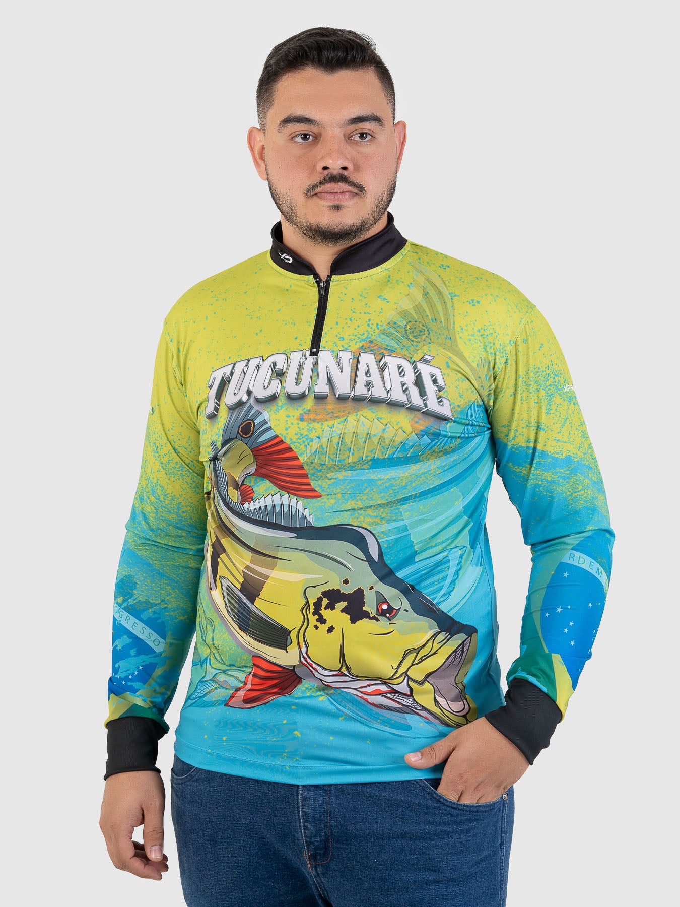 Camiseta Masculina Manga Longa XP BRASIL - PESCA 004