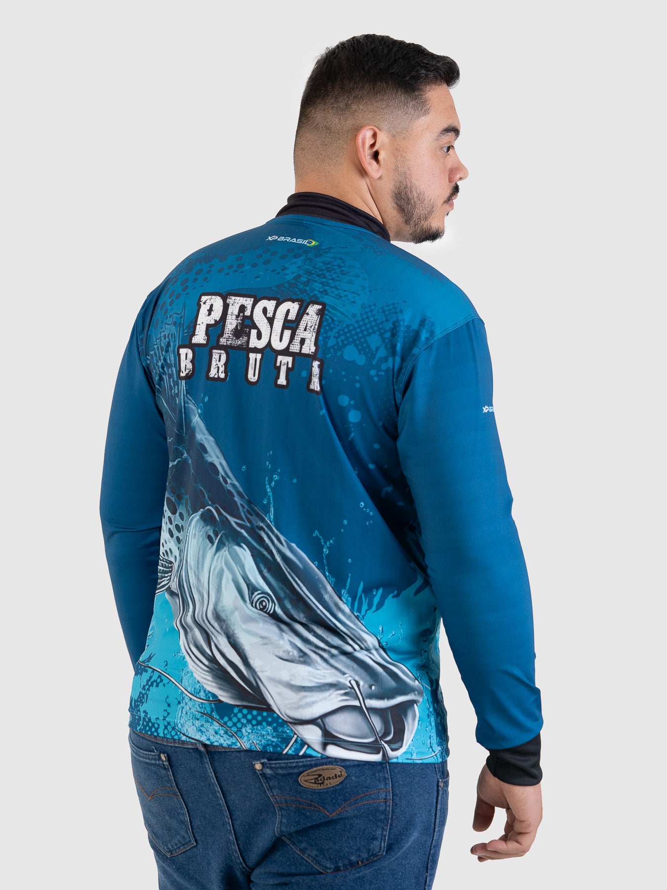Camiseta Masculina Manga Longa XP BRASIL - PESCA 008