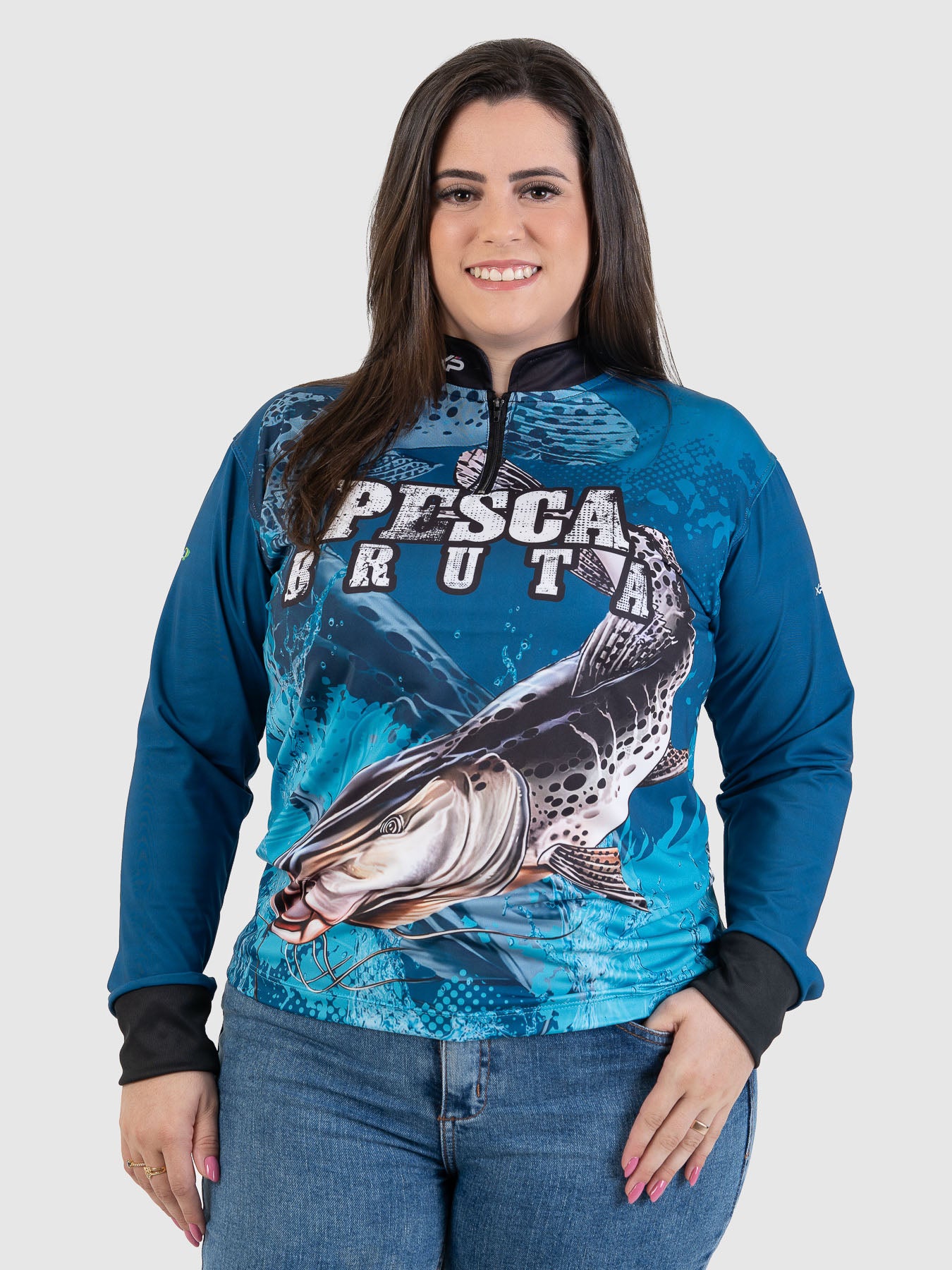 Camiseta Feminino Manga Longa XP BRASIL - PESCA 008
