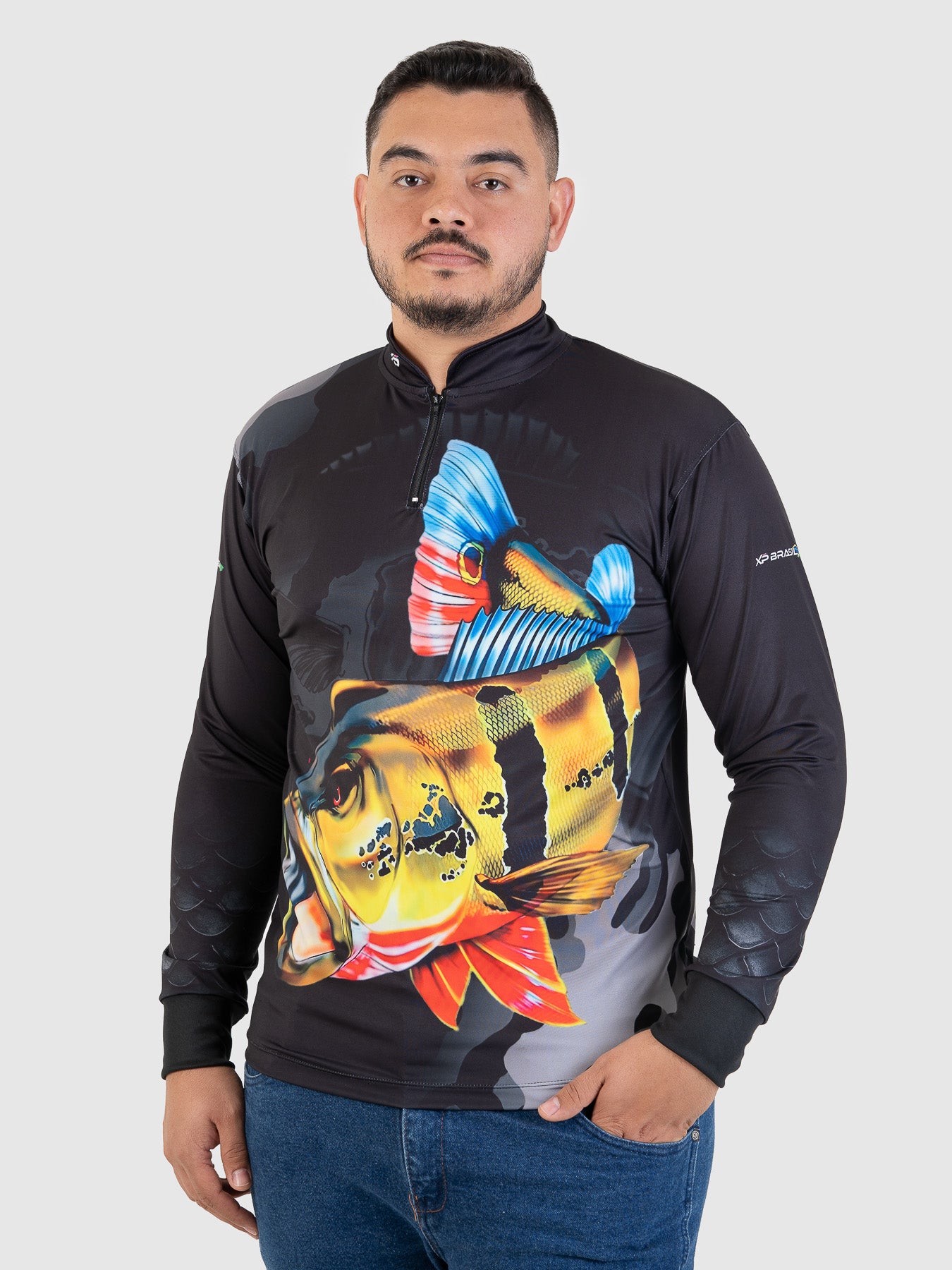 Camiseta Masculina Manga Longa XP BRASIL - PESCA 001