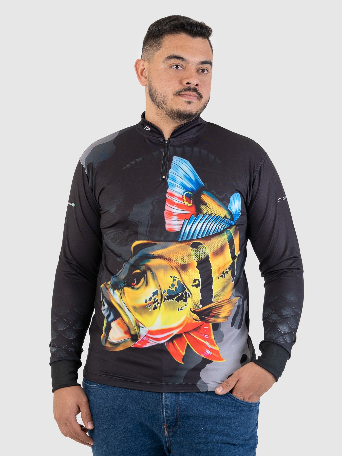 Camiseta Masculina Manga Longa XP BRASIL - PESCA 001