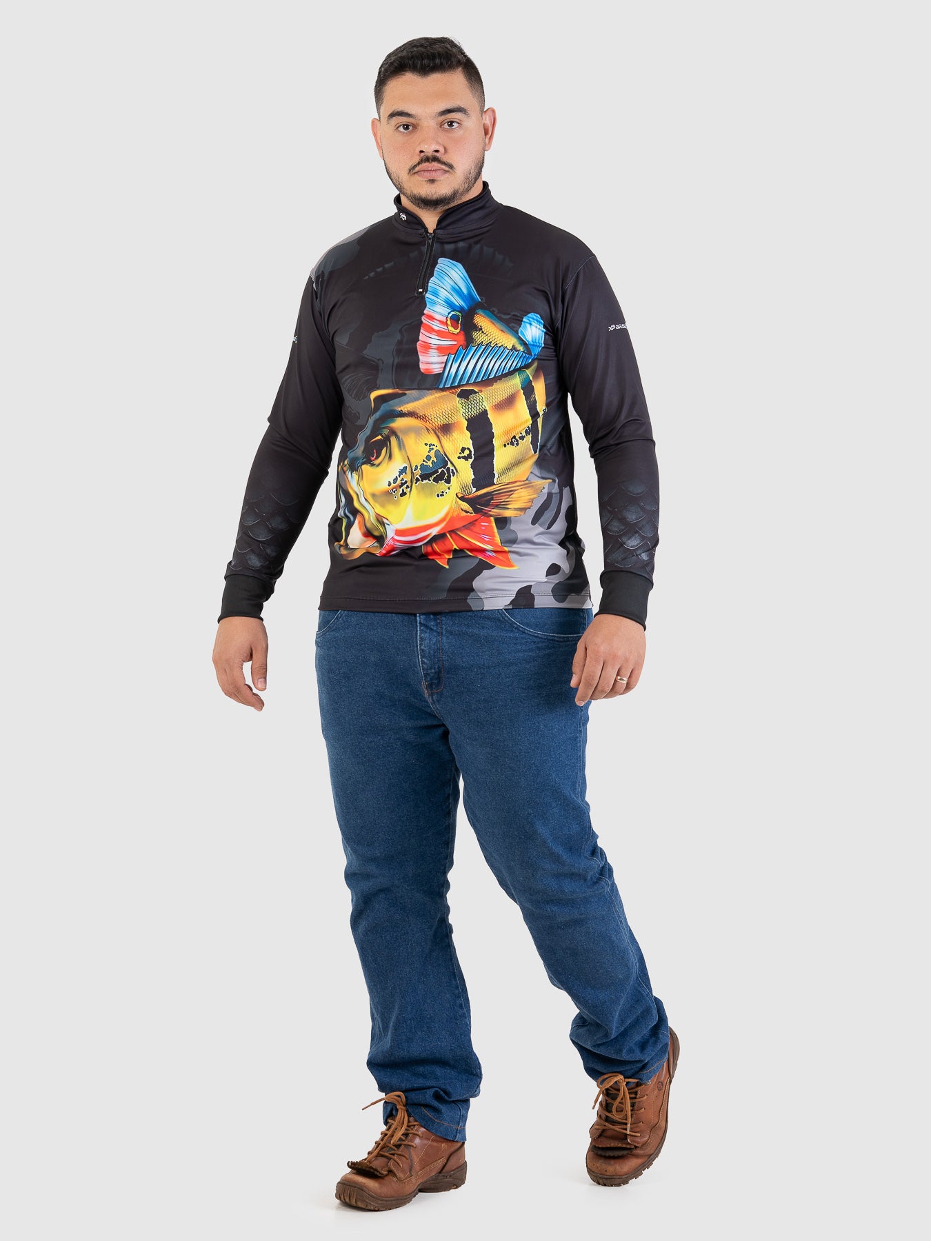 Camiseta Masculina Manga Longa XP BRASIL - PESCA 001