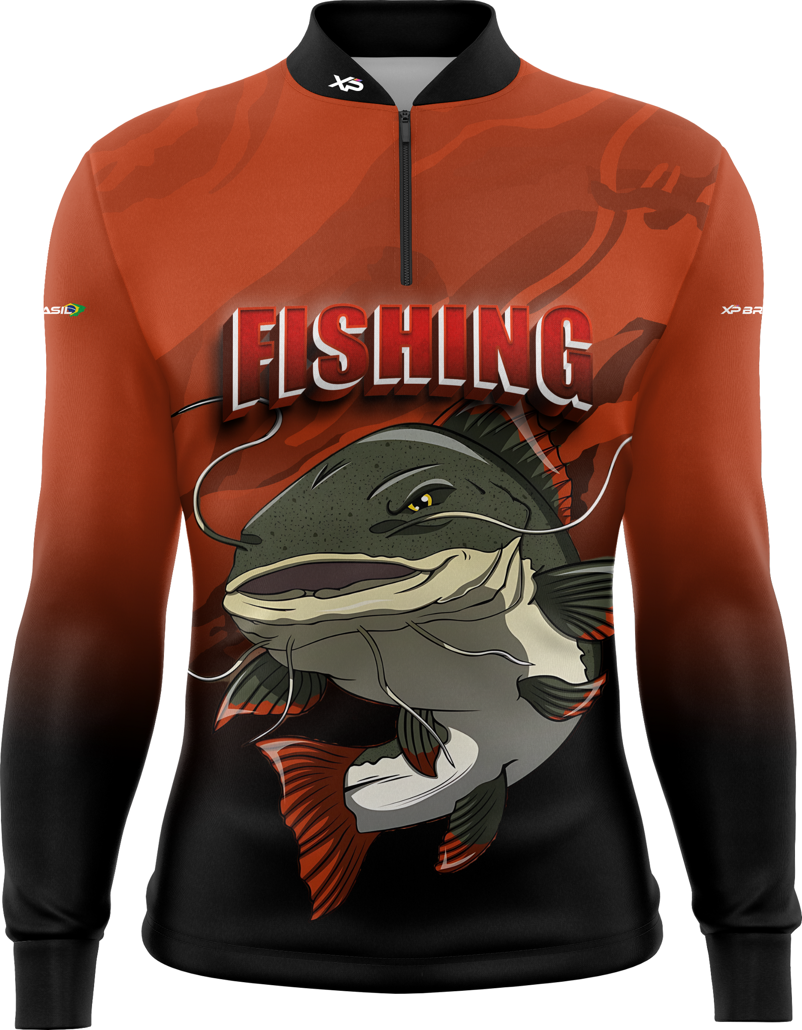 Camiseta Masculina Manga Longa XP BRASIL - PESCA 002