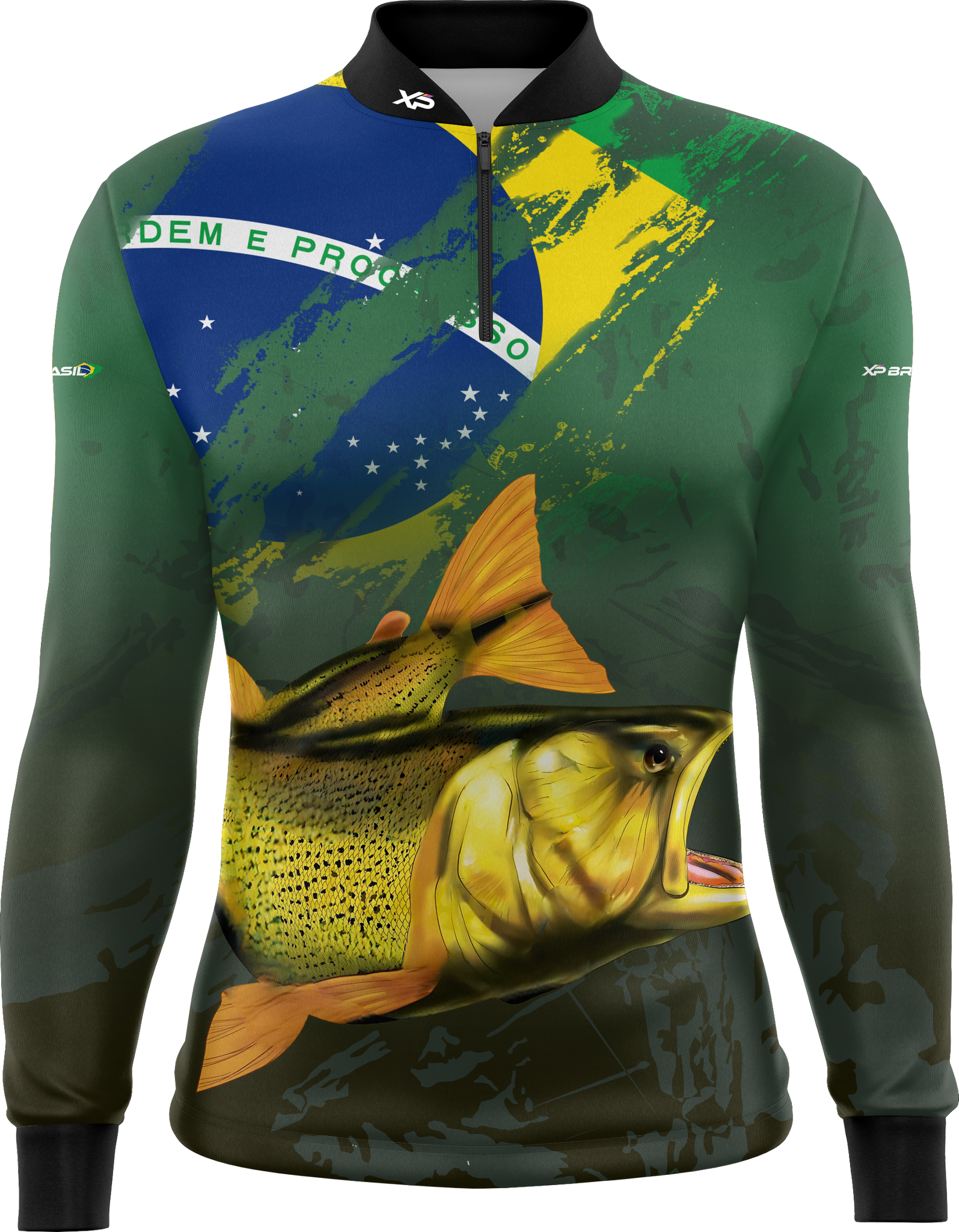 Camiseta Masculina Manga Longa XP BRASIL - PESCA 003
