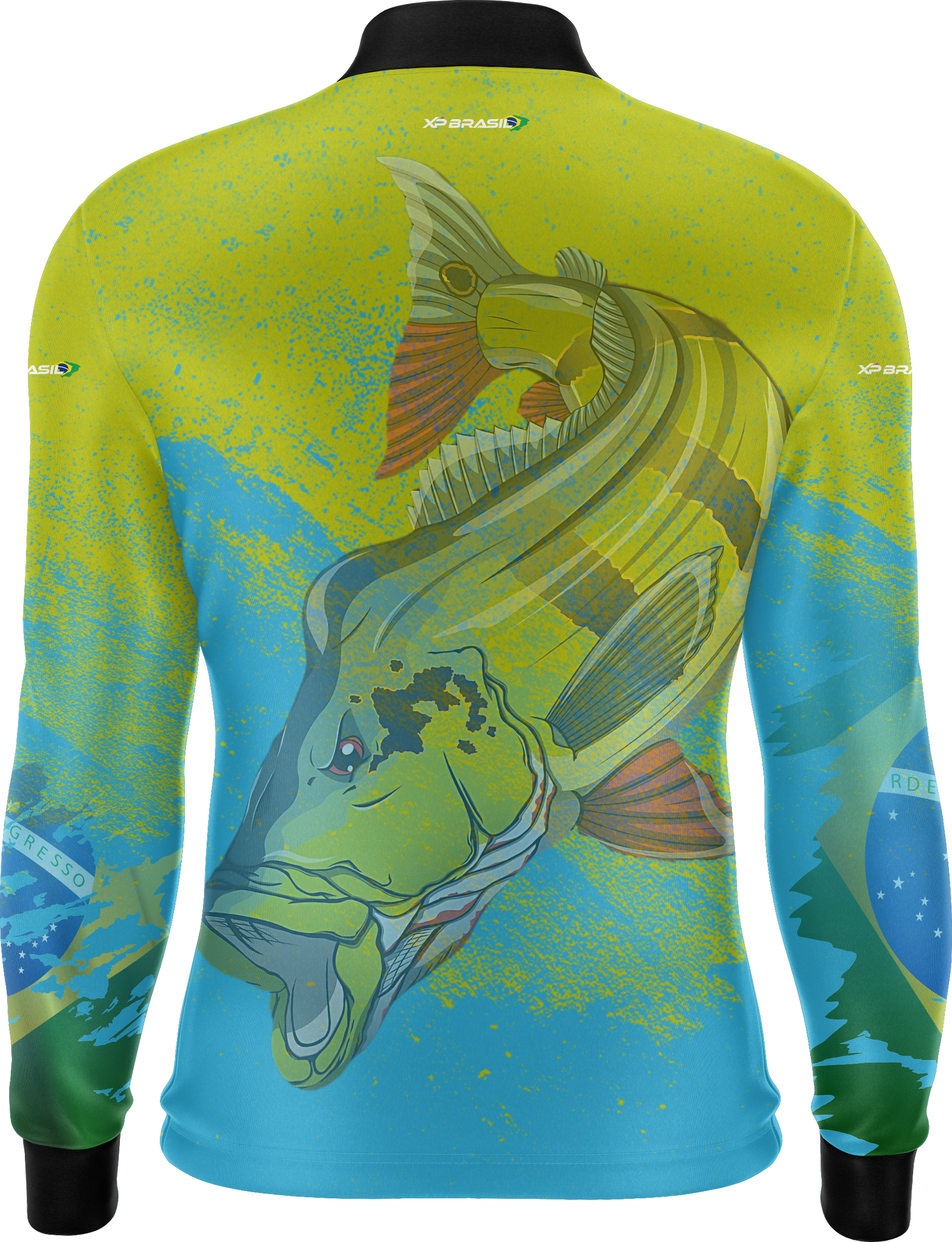 Camiseta Masculina Manga Longa XP BRASIL - PESCA 004