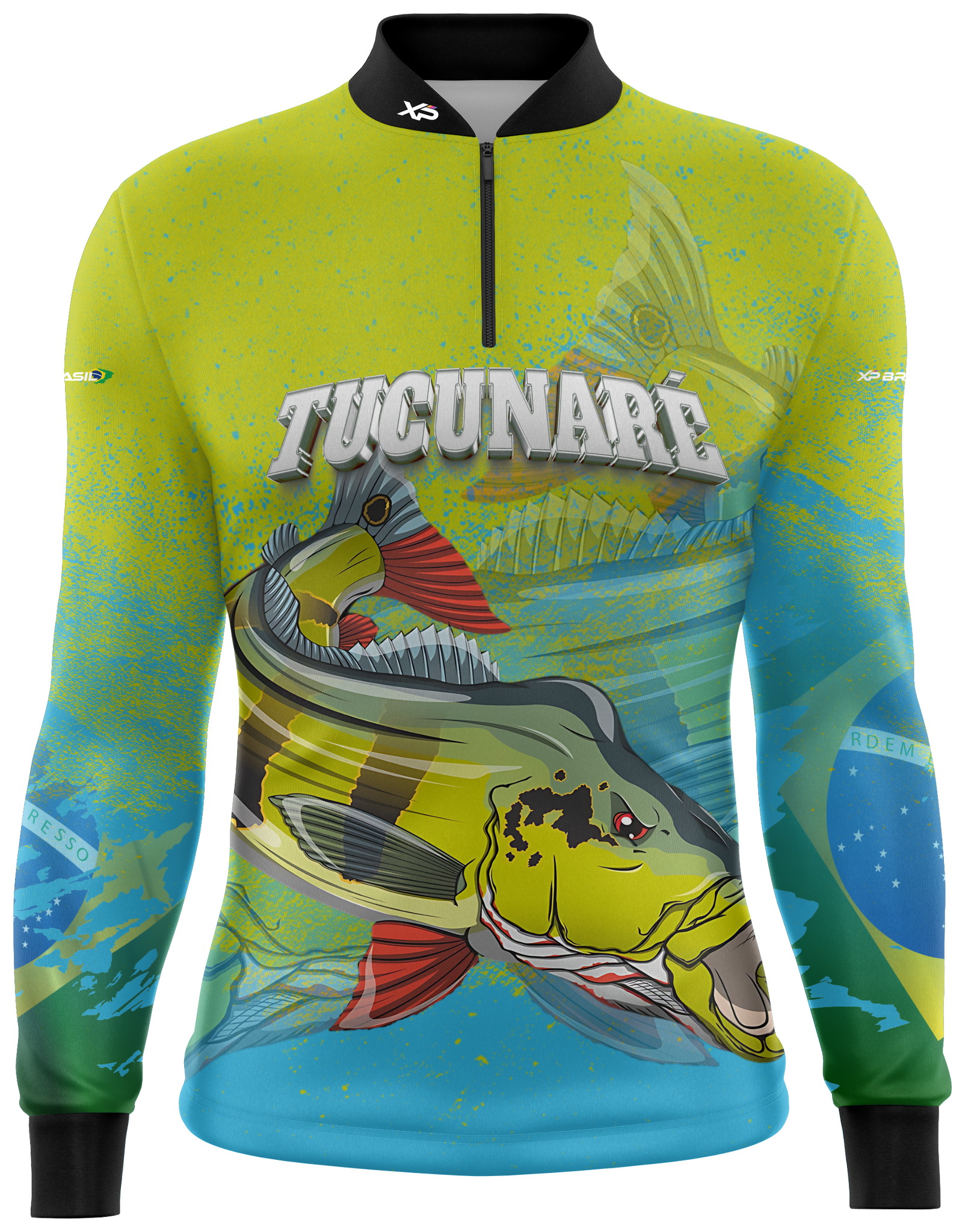 Camiseta Masculina Manga Longa XP BRASIL - PESCA 004