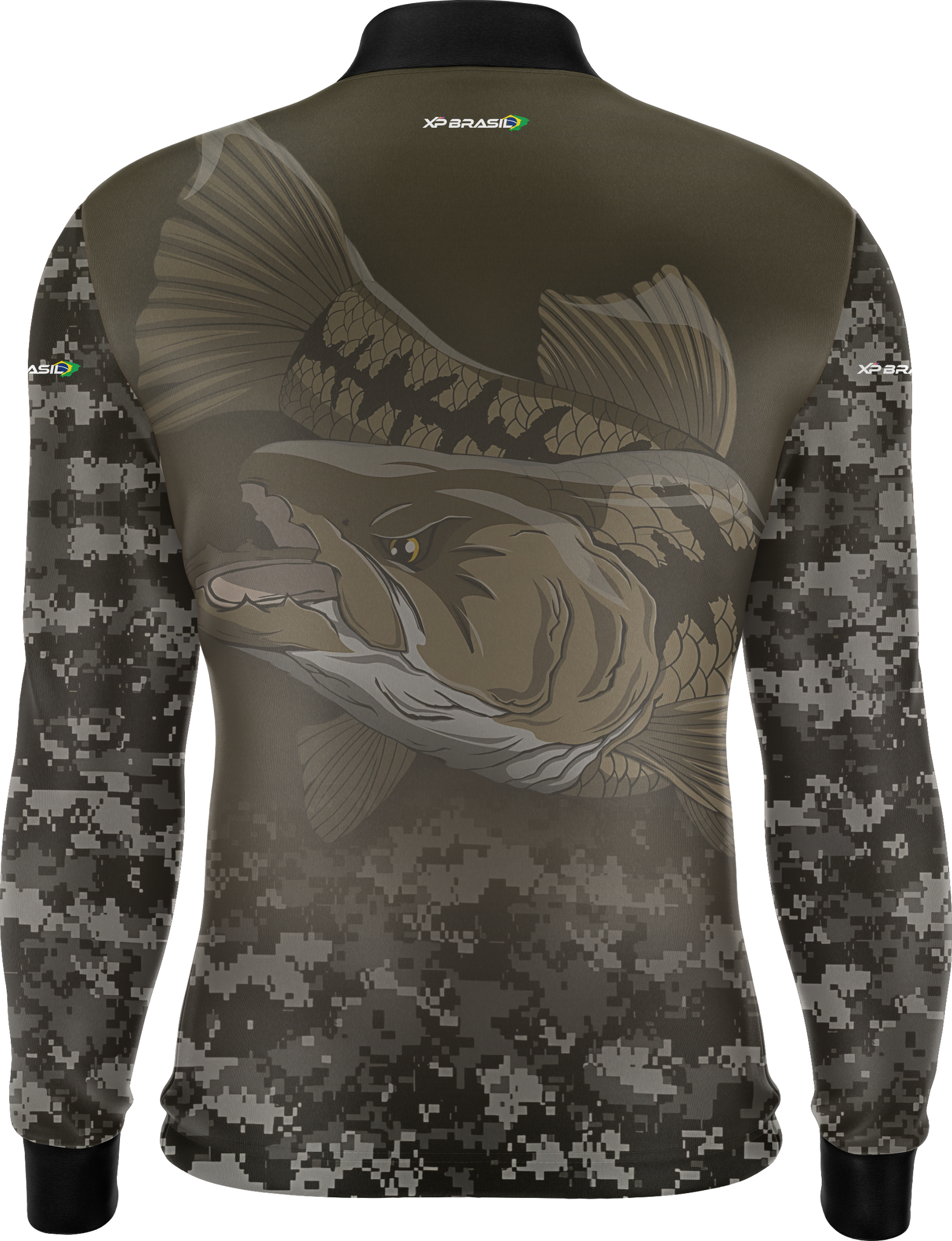 Camiseta Masculina Manga Longa XP BRASIL - PESCA 005
