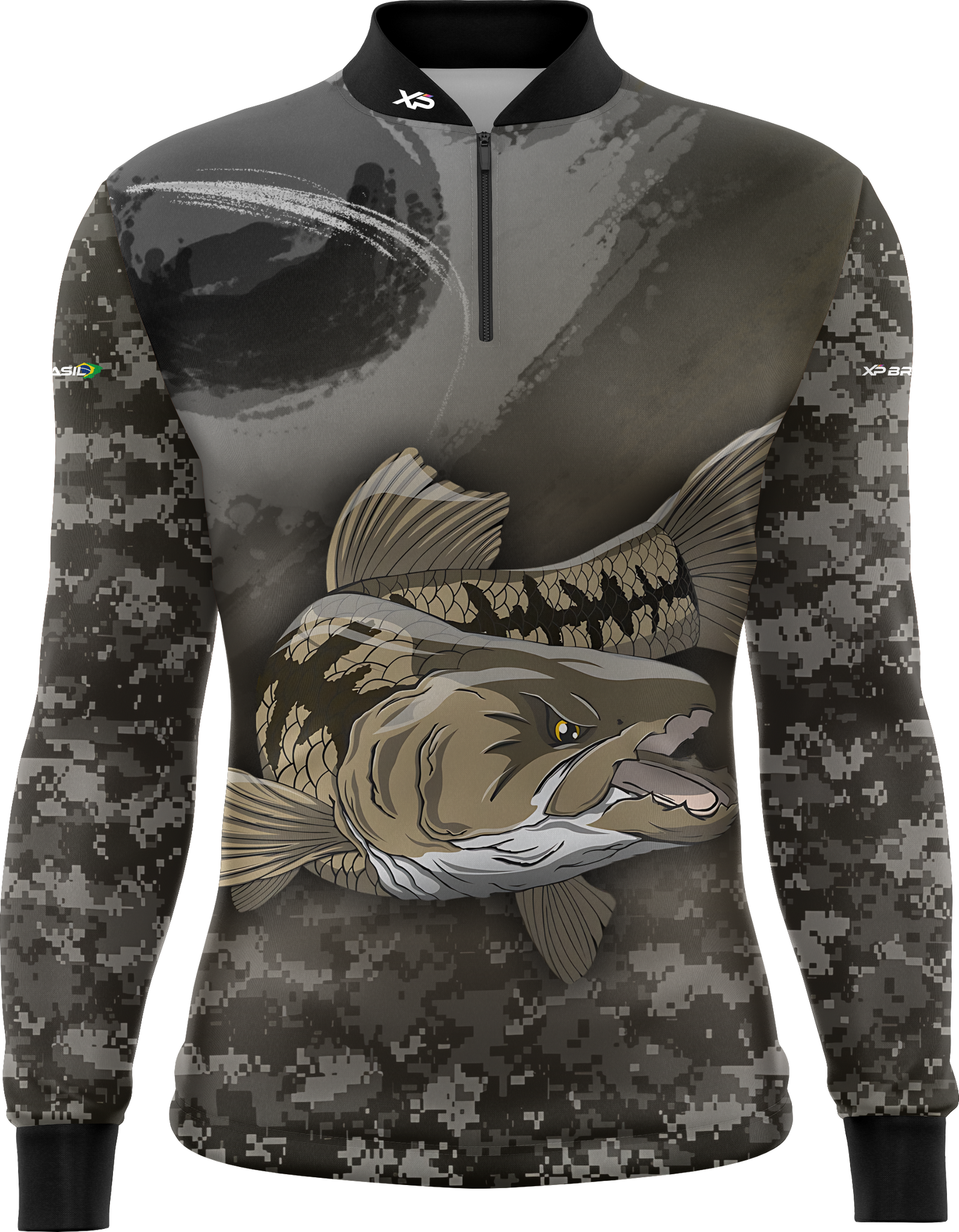 Camiseta Masculina Manga Longa XP BRASIL - PESCA 005