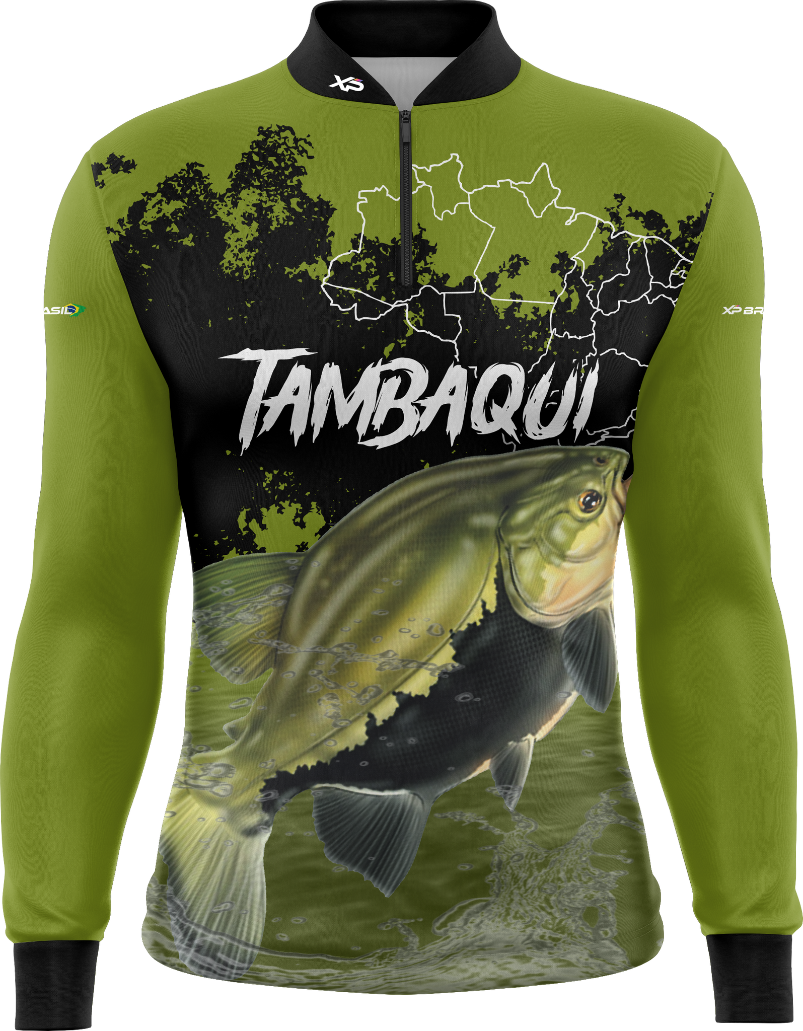 Camiseta Masculina Manga Longa XP BRASIL - PESCA 006