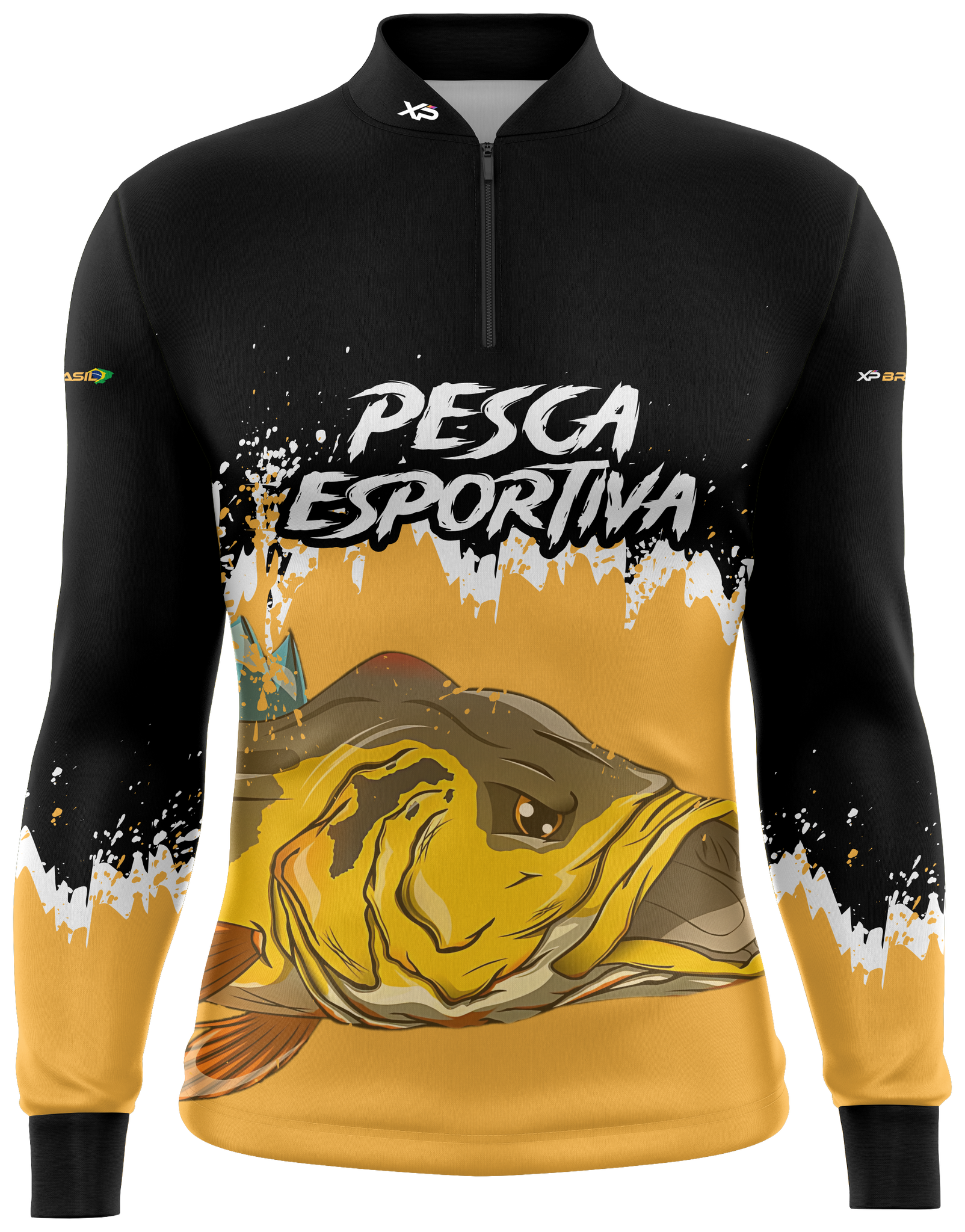 Camiseta Masculina Manga Longa XP BRASIL - PESCA 007