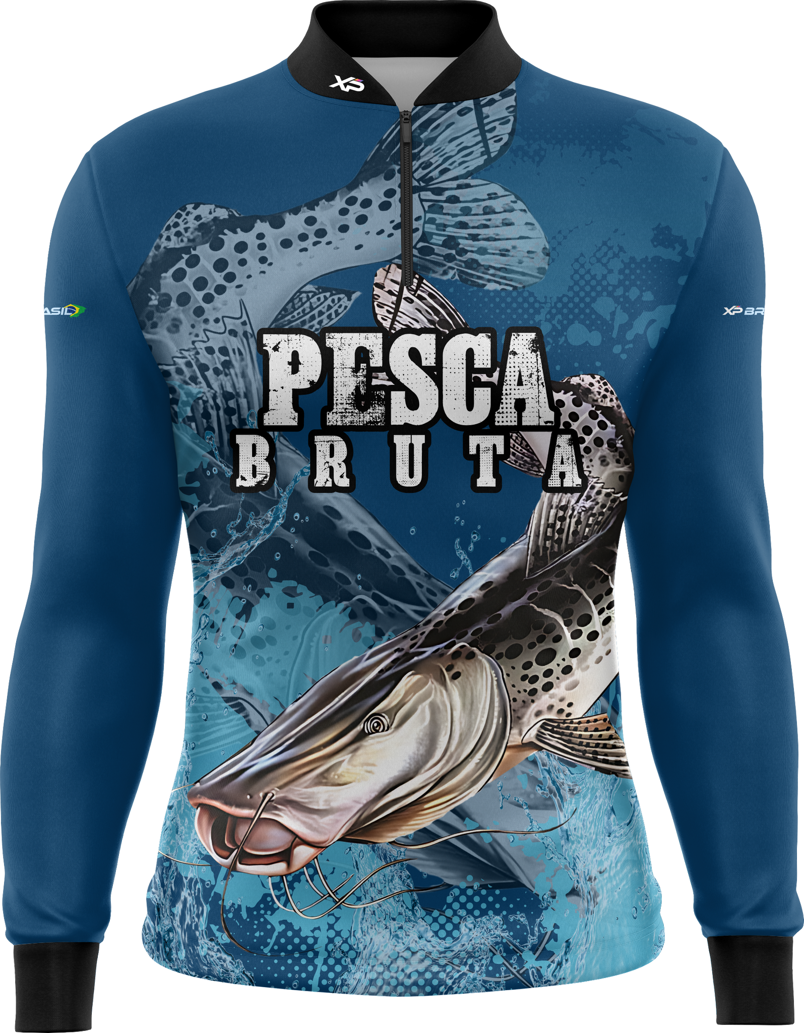 Camiseta Masculina Manga Longa XP BRASIL - PESCA 008