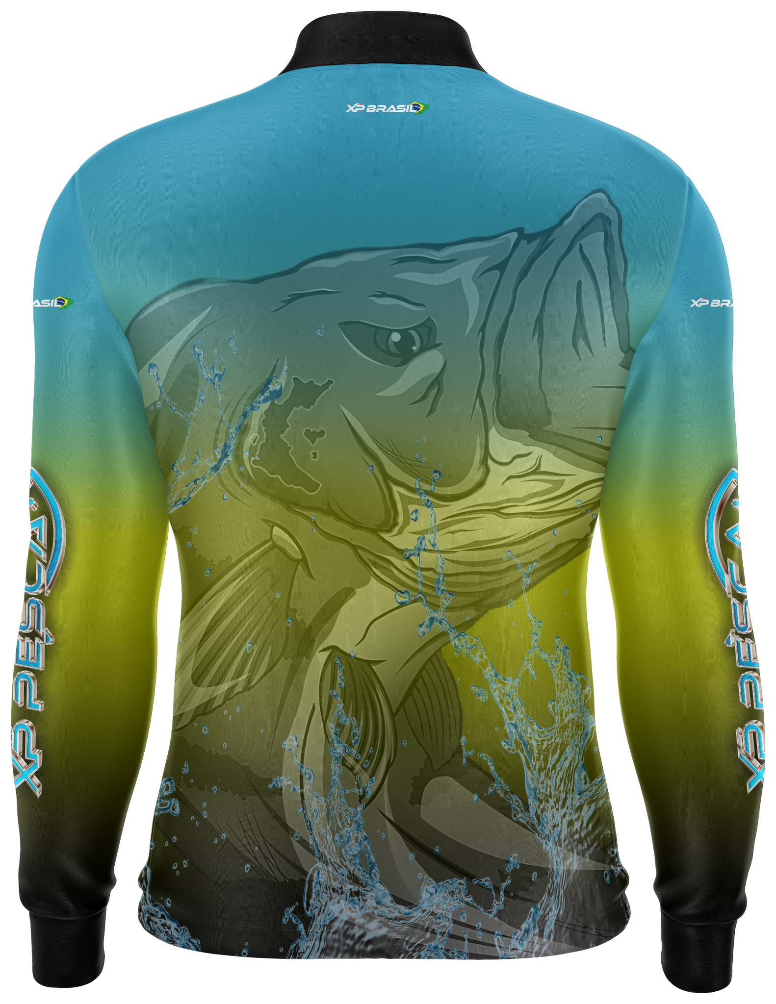 Camiseta Masculina Manga Longa XP BRASIL - PESCA 009